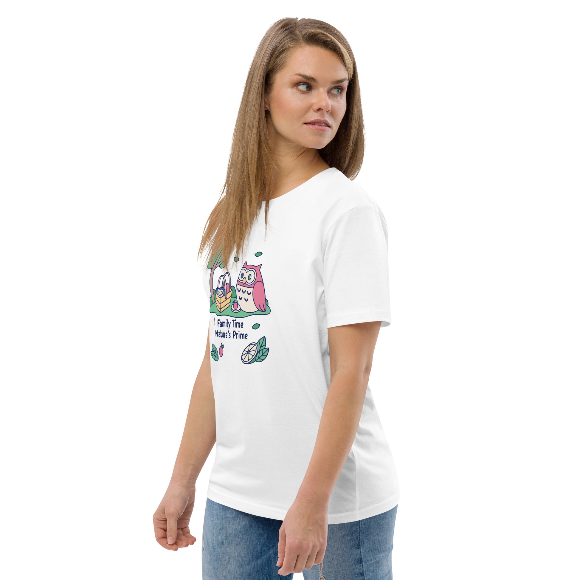 Unisex Organic Cotton T-Shirt – OwlNest Sustainable Fashion Essential for Family Day Dudeily