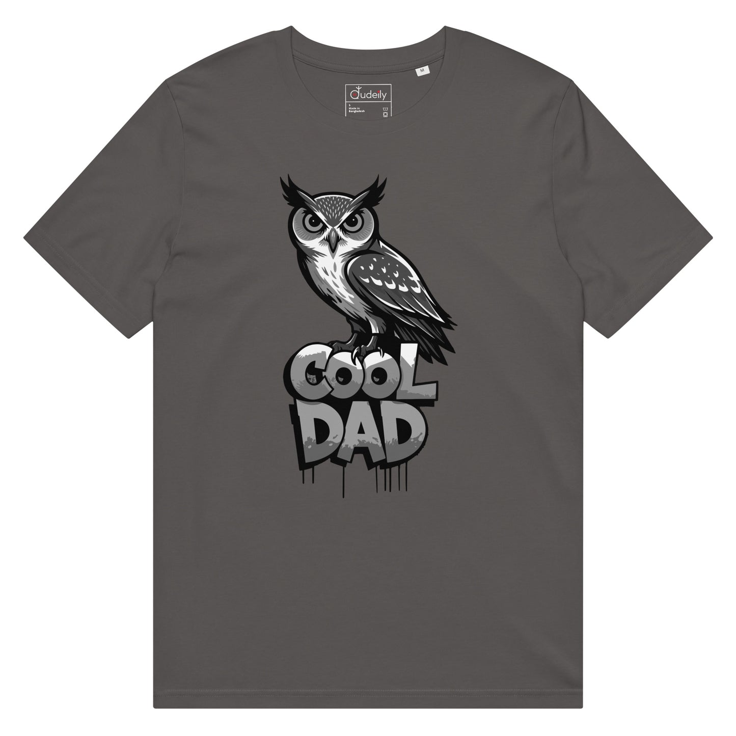 Unisex Organic Mid-Light T-Shirt – Sustainable Father’s Day Gift for Nature & Owl Lovers | Dudeily Dudeily
