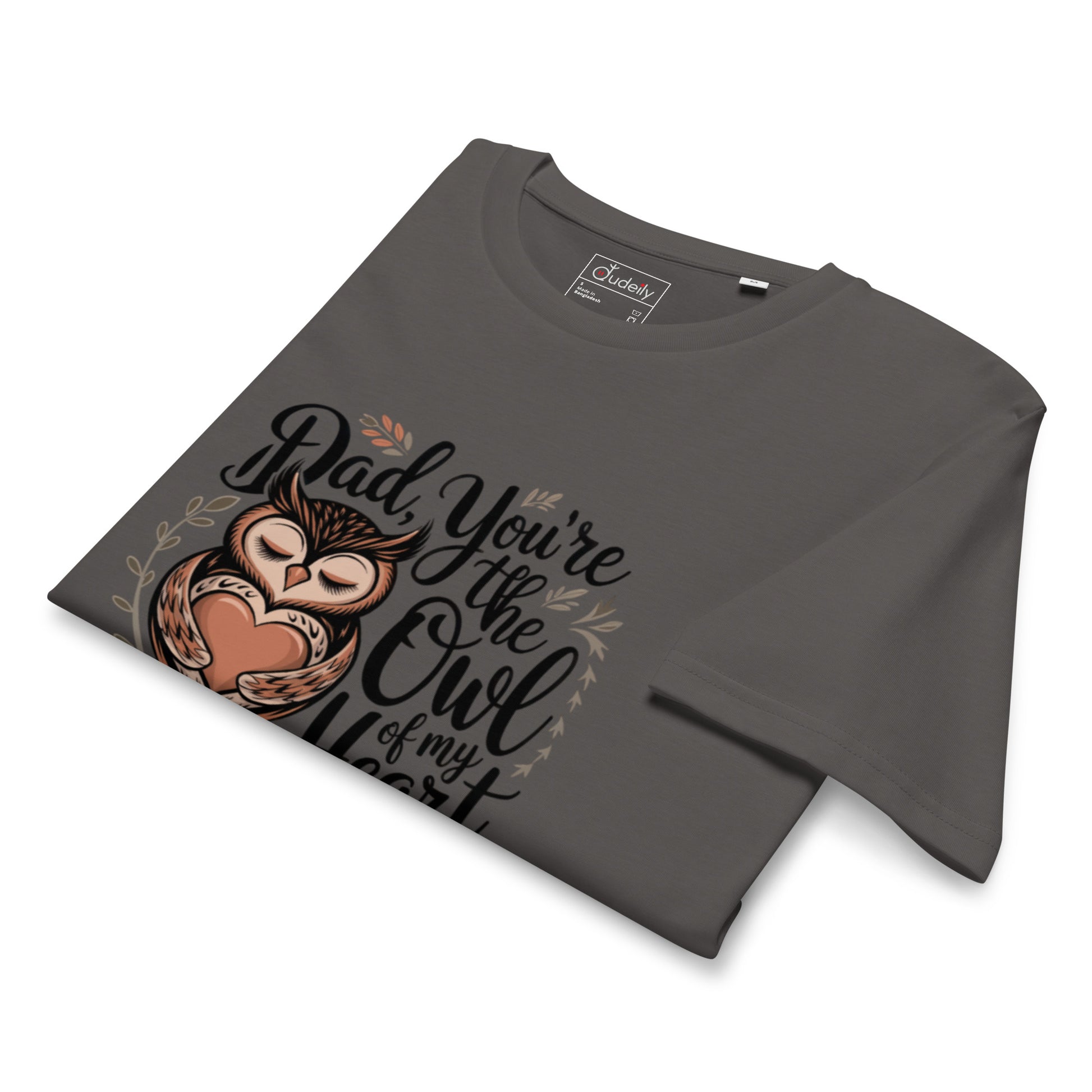 Unisex Organic Mid-Light T-Shirt – Owl-Themed Sustainable Fashion for Father's Day T-Shirt Dudeily