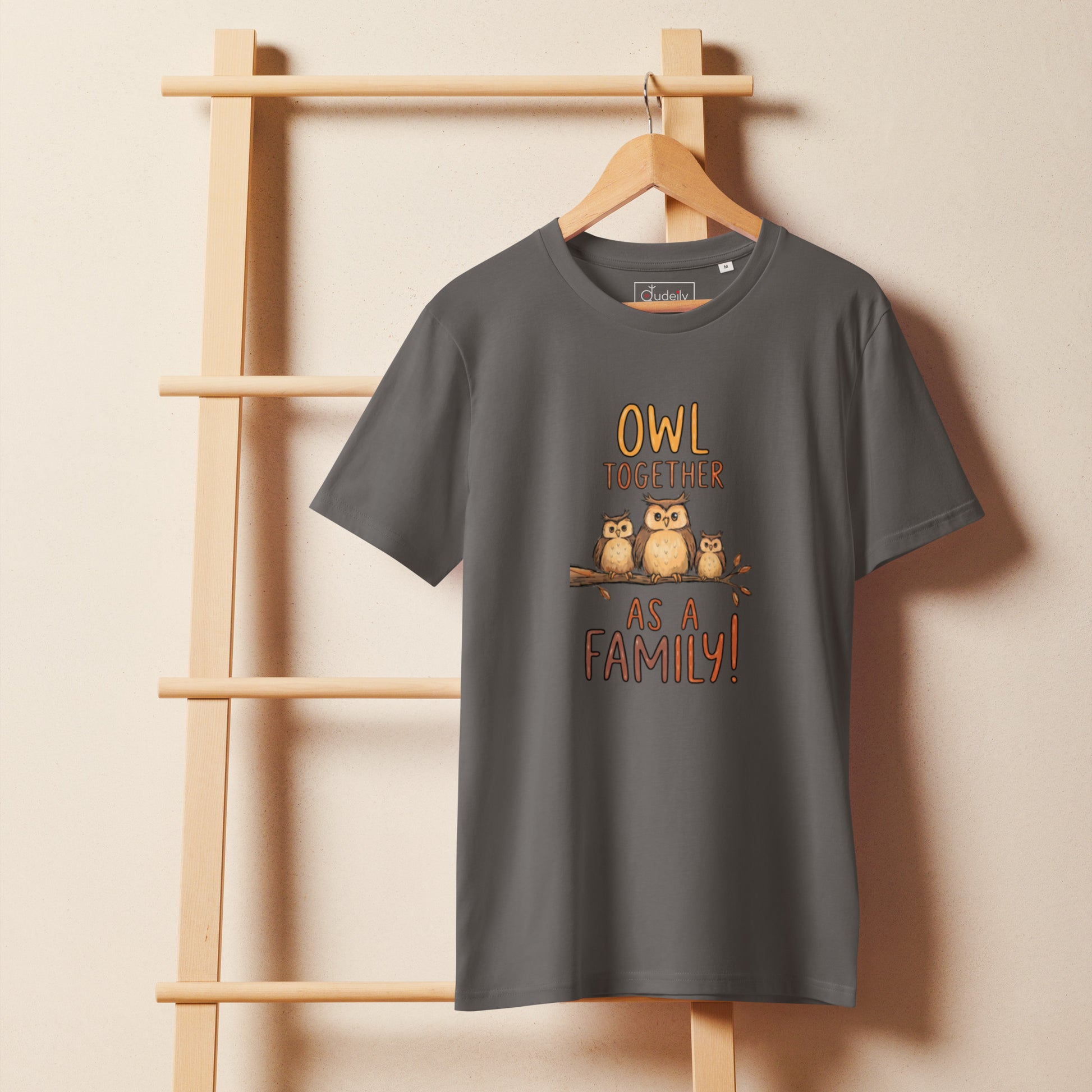 Unisex Organic Mid-Light T-Shirt – OwlFeather Sustainable Fashion for Relaxed Family Day Style Dudeily