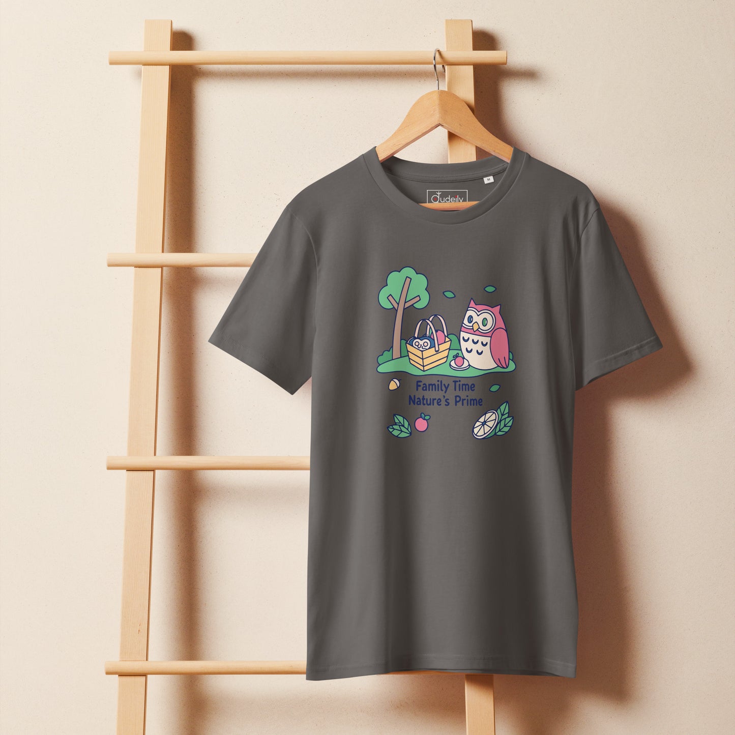 Unisex Organic Mid-Light T-Shirt – OwlNest Sustainable Fashion for Family Day Moments Dudeily
