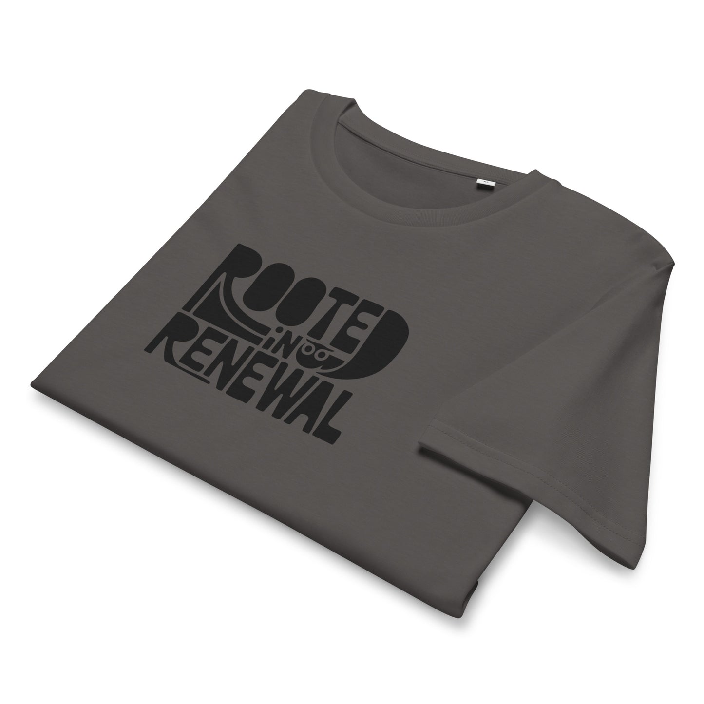 Unisex Organic Mid-Light T-Shirt "Rooted In Renewal" – Owl Print Sustainable Fashion Dudeily