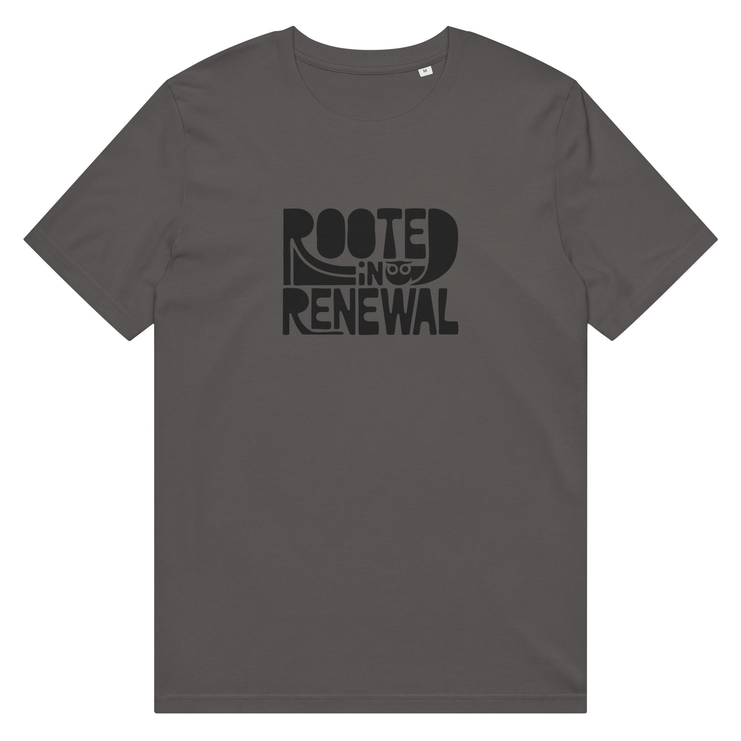 Unisex Organic Mid-Light T-Shirt "Rooted In Renewal" – Owl Print Sustainable Fashion Dudeily