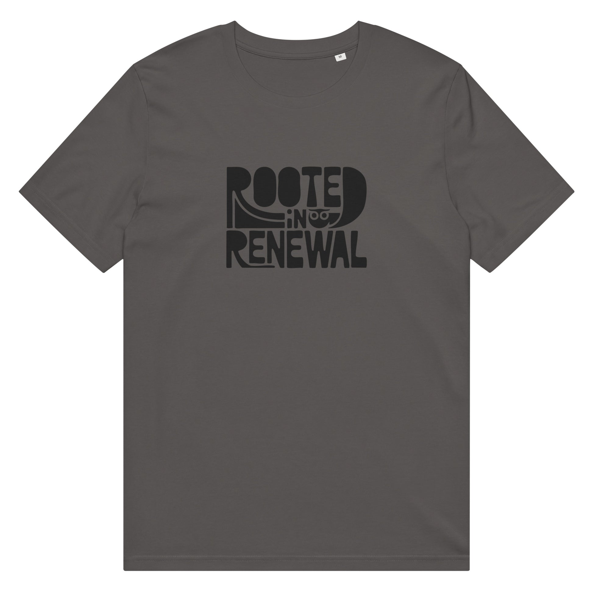 Unisex Organic Mid-Light T-Shirt "Rooted In Renewal" – Owl Print Sustainable Fashion Dudeily