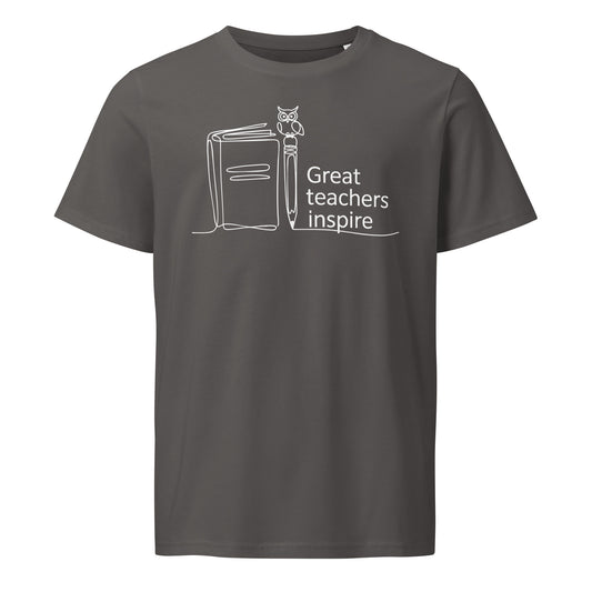 Unisex organic mid-light t-shirt Anthracite Dudeily