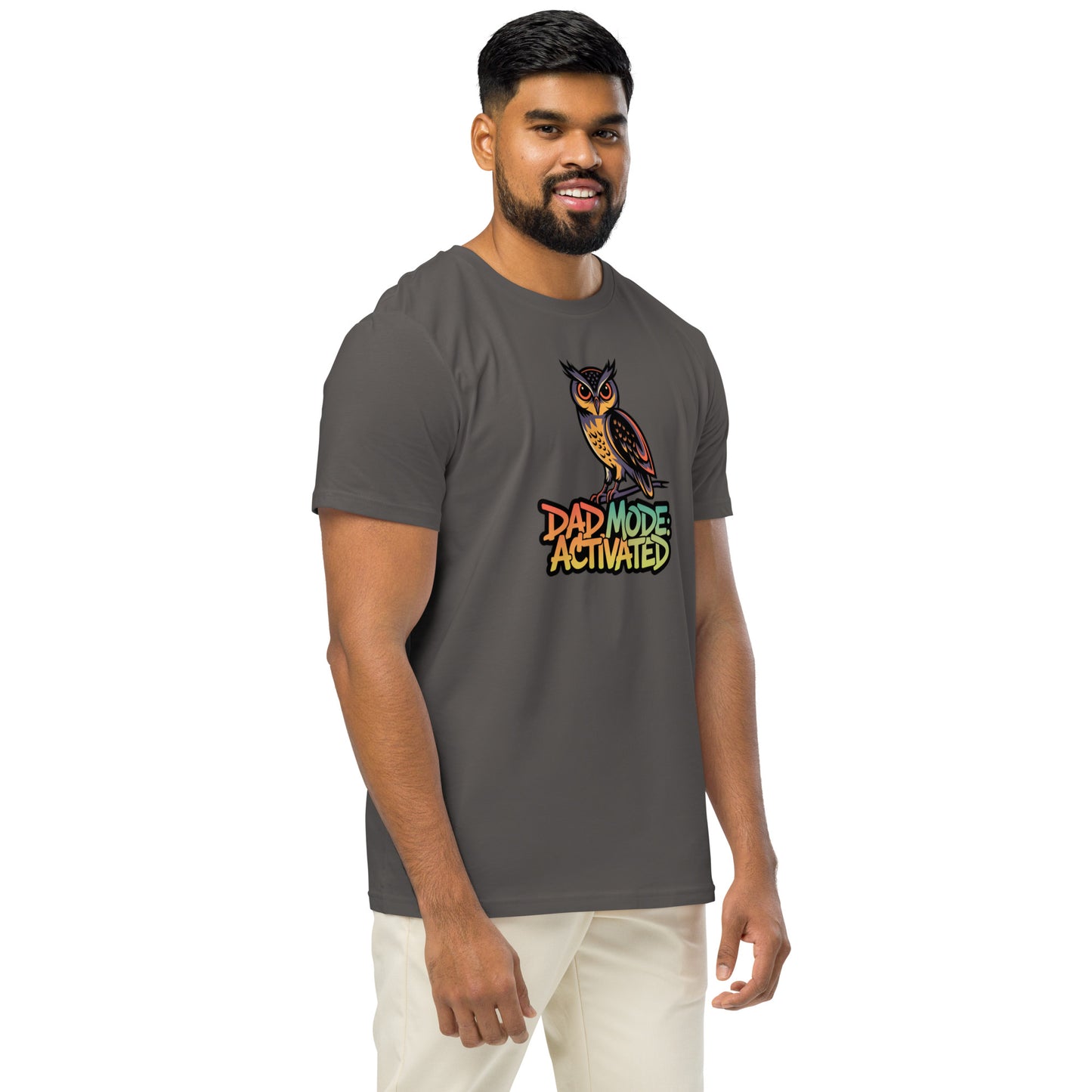 Unisex Organic Mid-Light T-Shirt: Owl Themed Sustainable Fashion Dudeily