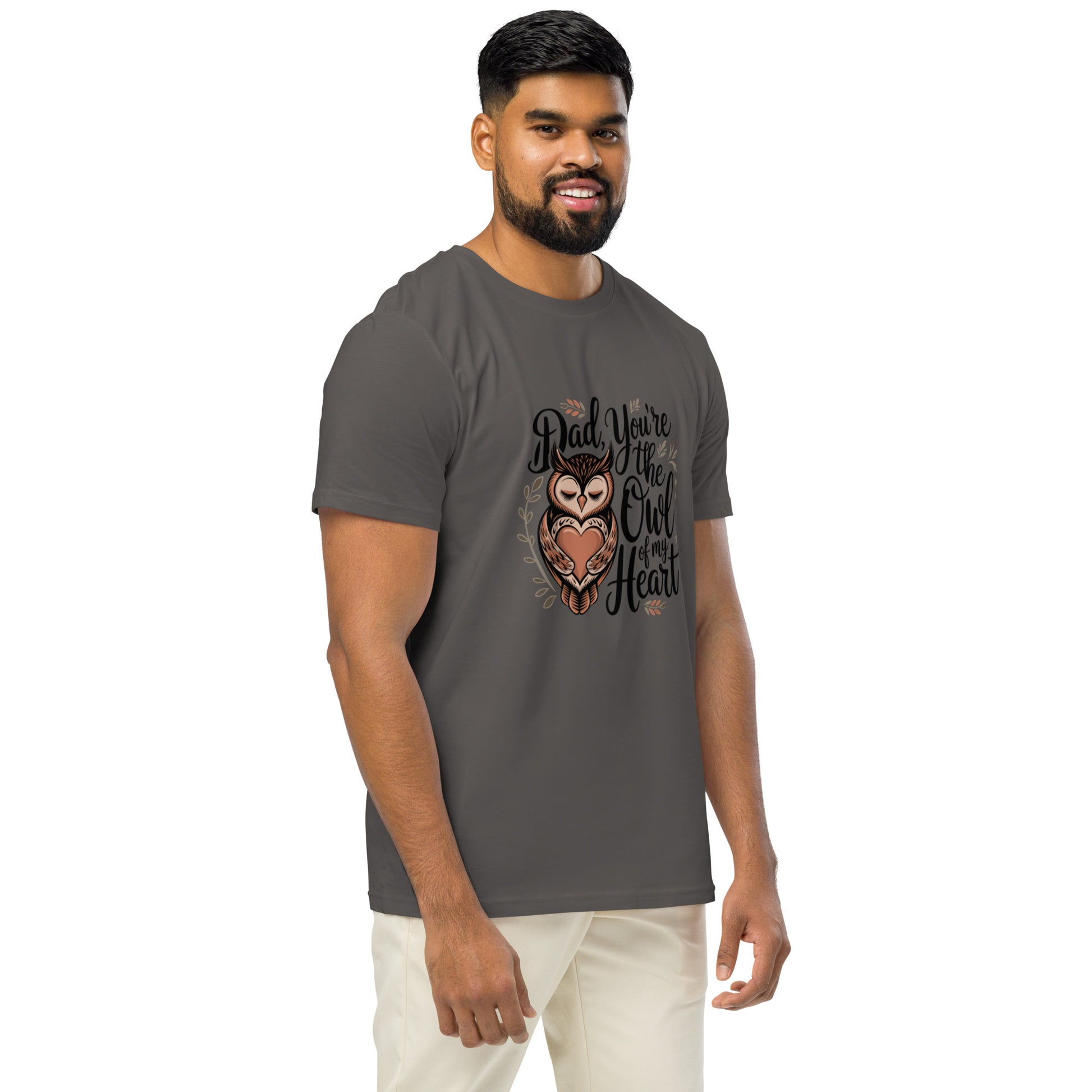 Unisex Organic Mid-Light T-Shirt – Owl-Themed Sustainable Fashion for Father's Day T-Shirt Dudeily