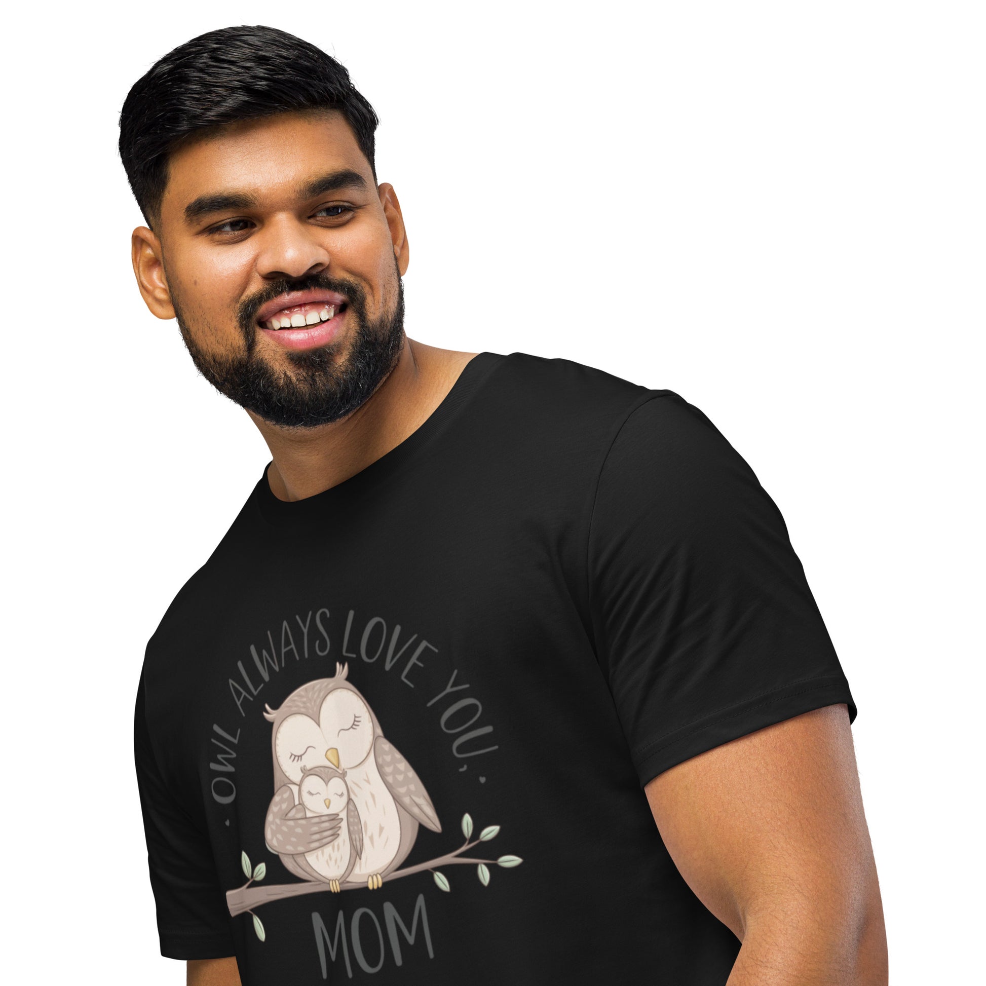 Unisex Organic Mid-Light T-Shirt – Sustainable fashion Owl Graphic Tee Dudeily