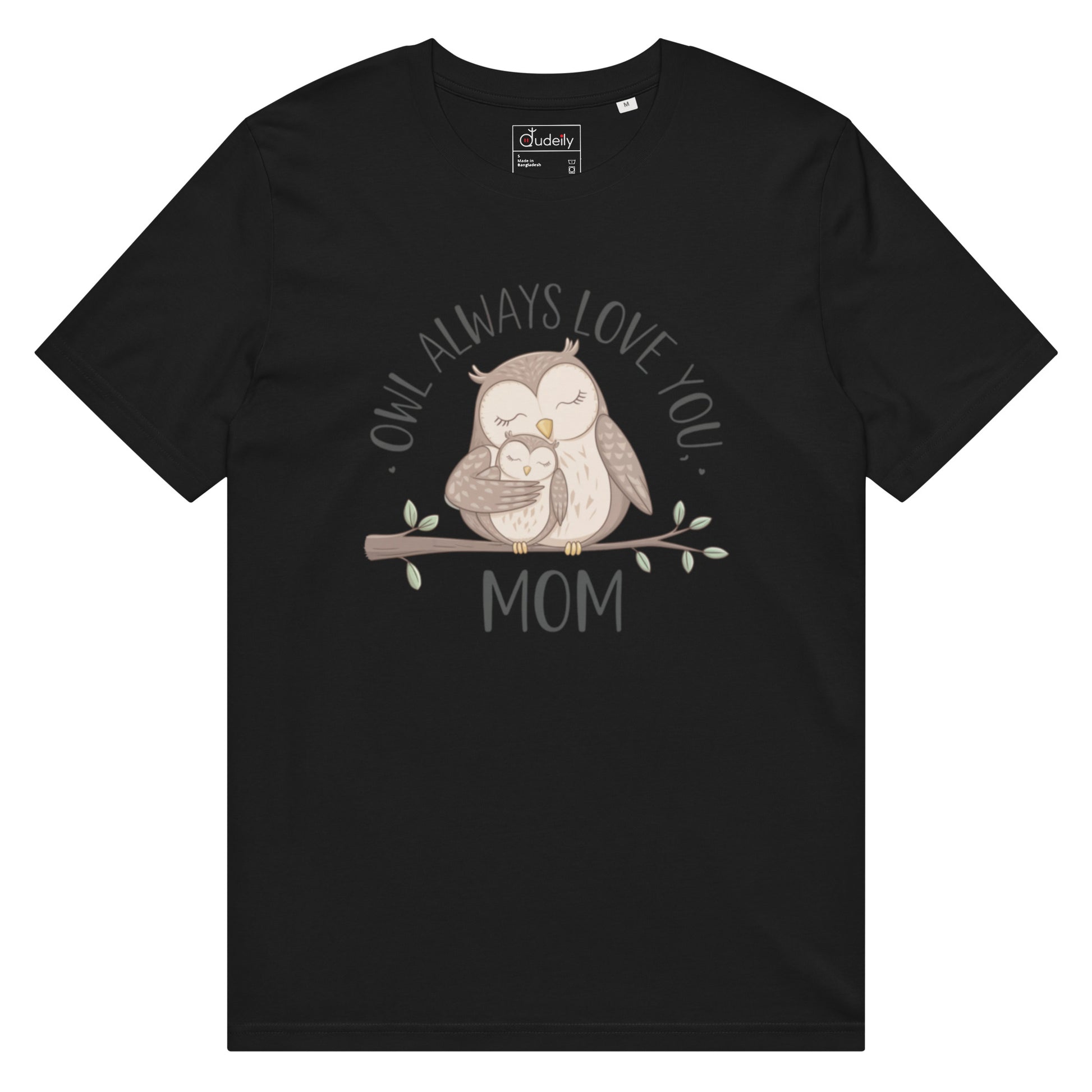 Unisex Organic Mid-Light T-Shirt – Sustainable fashion Owl Graphic Tee Dudeily