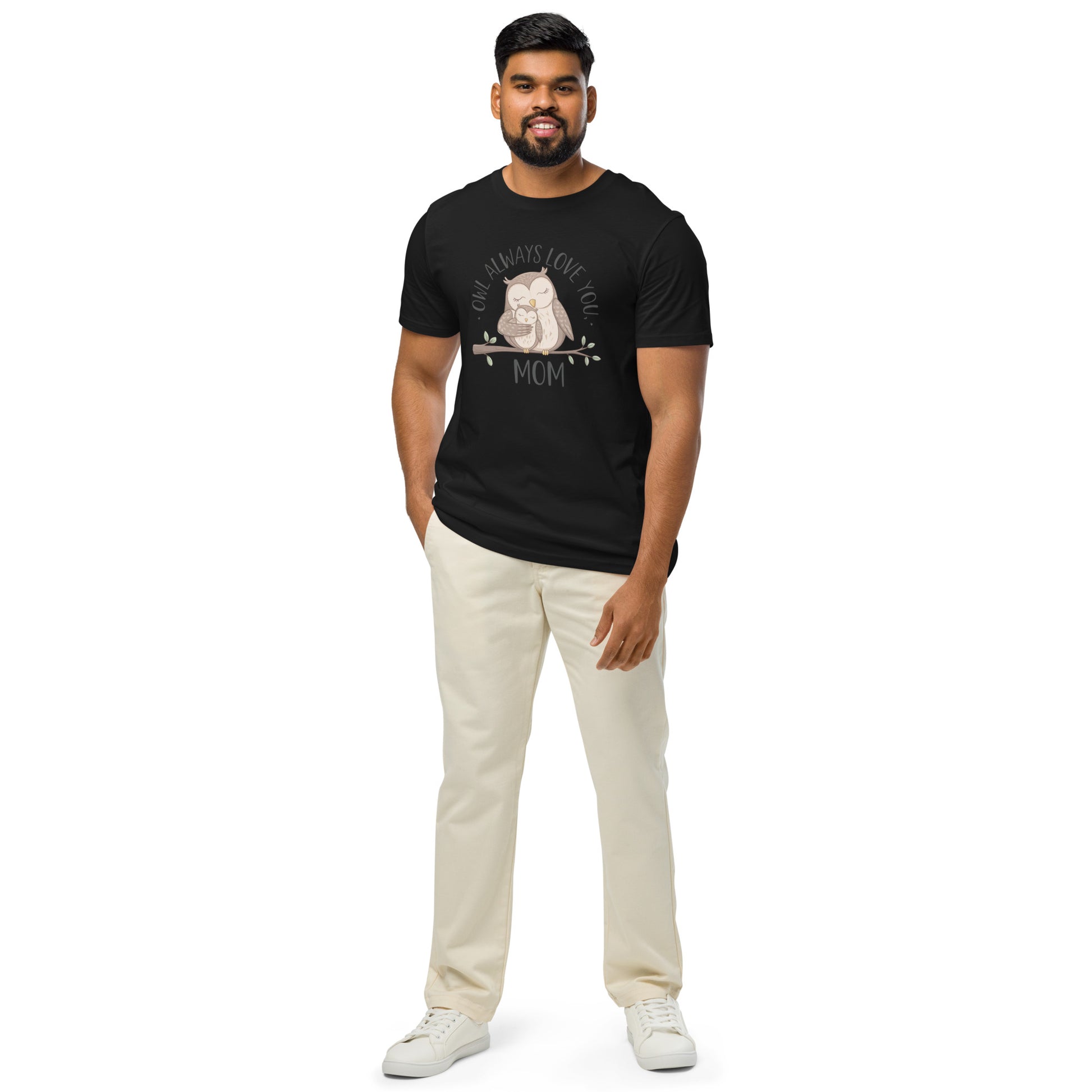 Unisex Organic Mid-Light T-Shirt – Sustainable fashion Owl Graphic Tee Dudeily