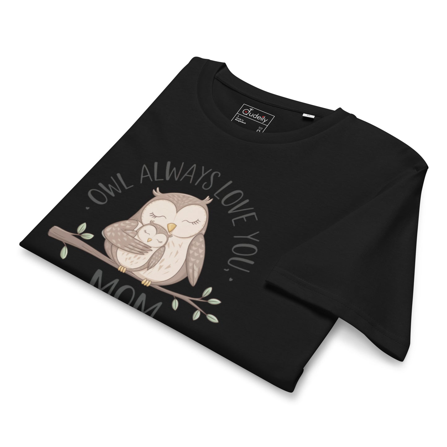 Unisex Organic Mid-Light T-Shirt – Sustainable fashion Owl Graphic Tee Dudeily