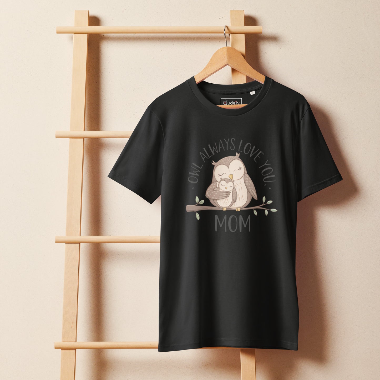 Unisex Organic Mid-Light T-Shirt – Sustainable fashion Owl Graphic Tee Dudeily