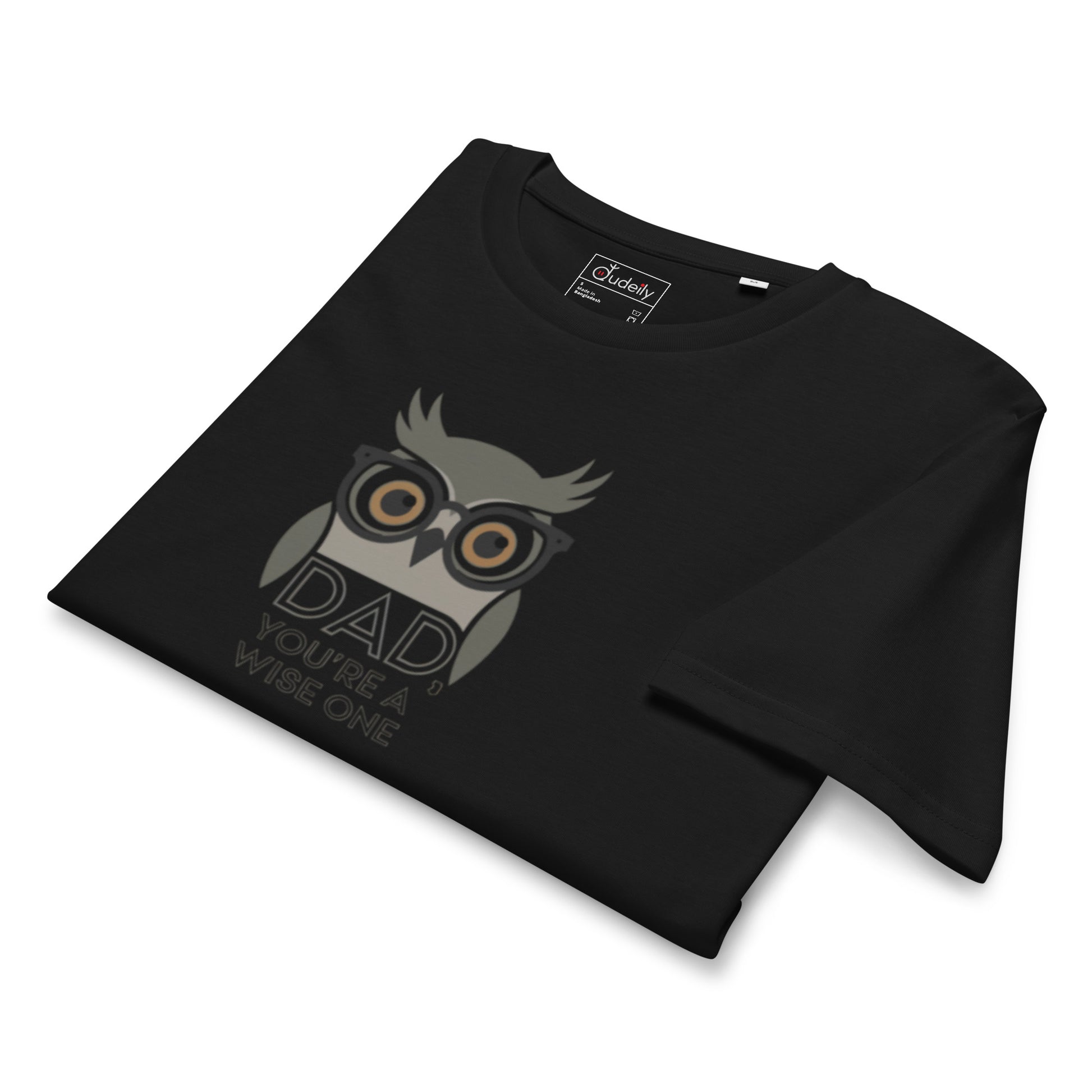Unisex Organic Mid-Light T-Shirt –Owl Themed Sustainable Fashion by Dudeily Dudeily