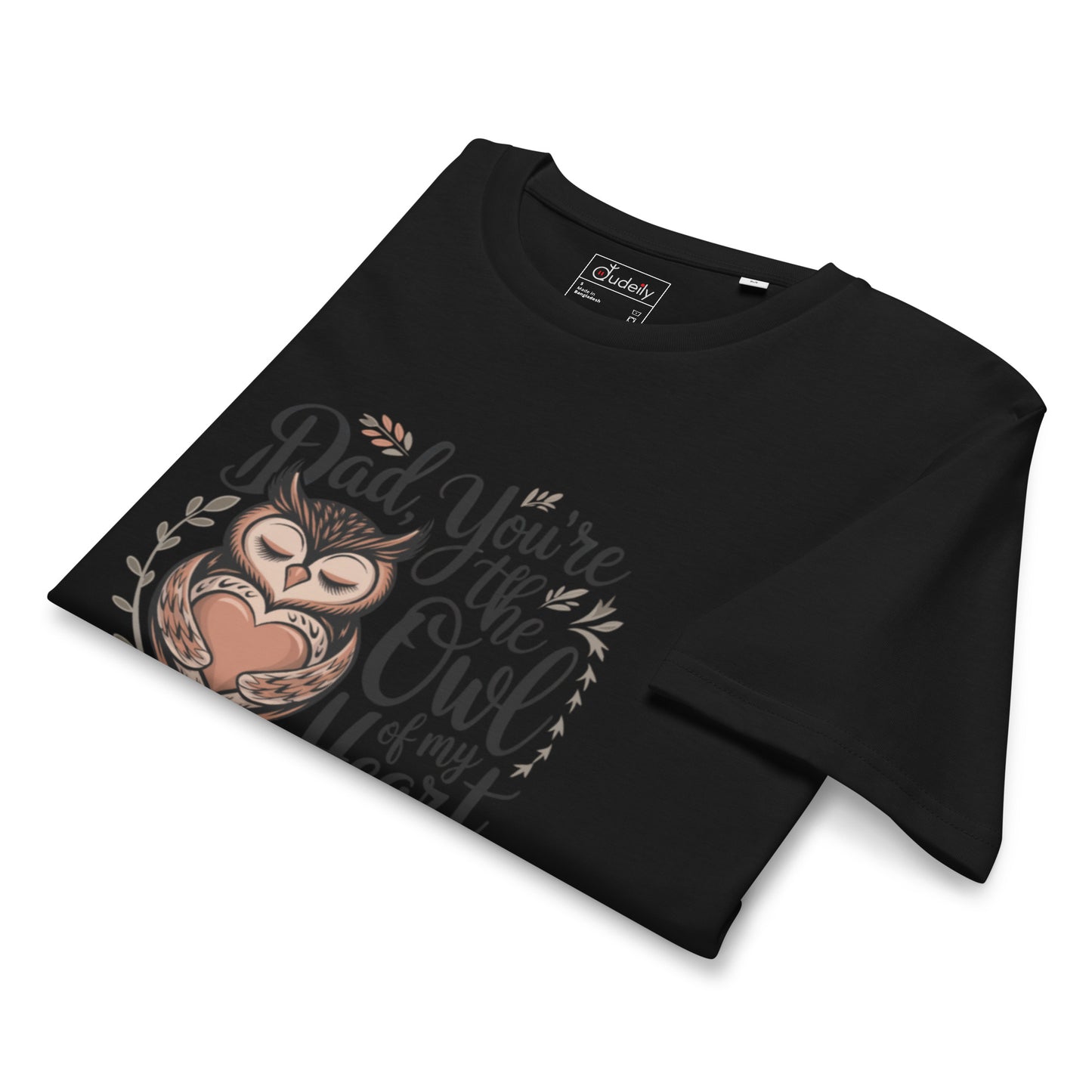 Unisex Organic Mid-Light T-Shirt – Owl-Themed Sustainable Fashion for Father's Day T-Shirt Dudeily