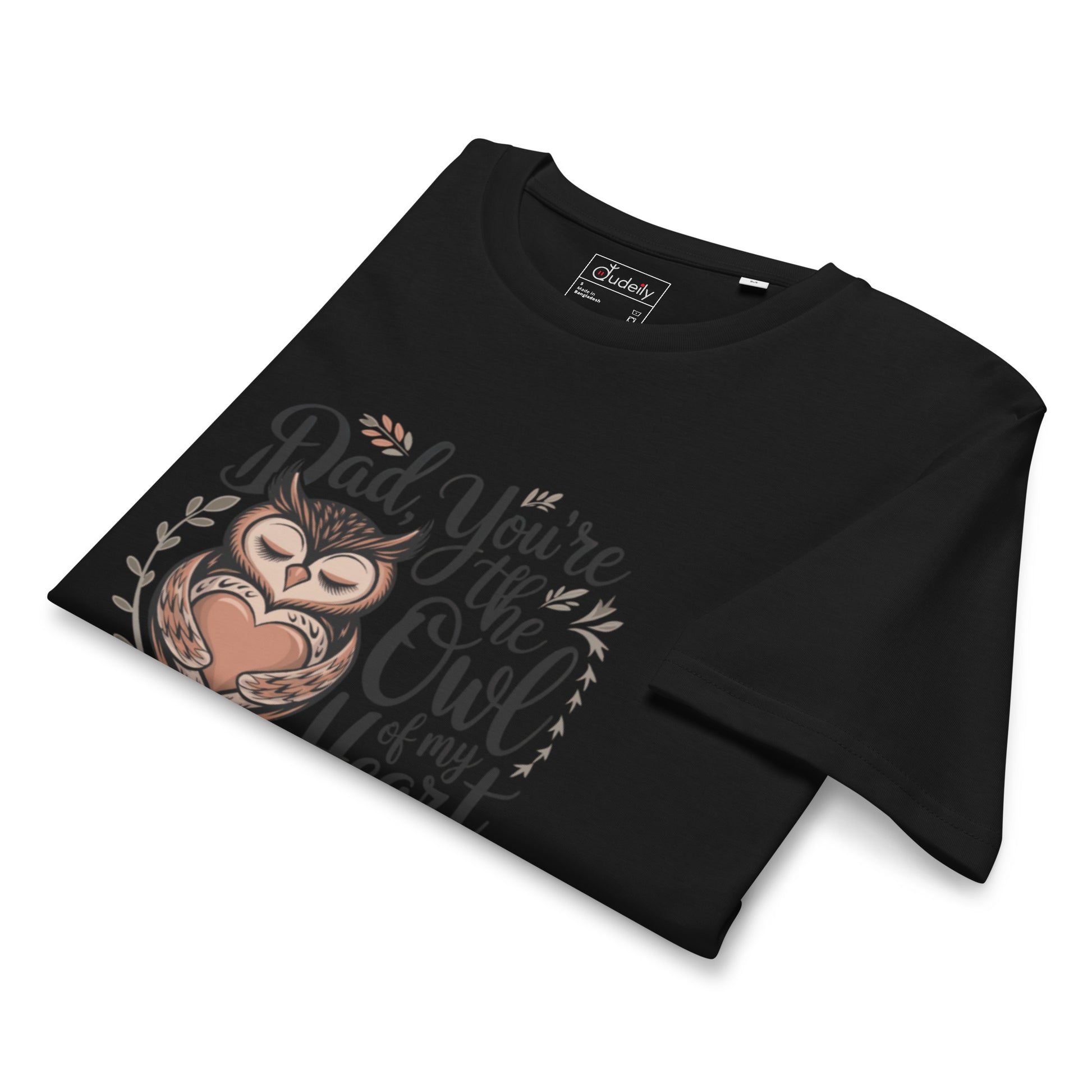 Unisex Organic Mid-Light T-Shirt – Owl-Themed Sustainable Fashion for Father's Day T-Shirt Dudeily