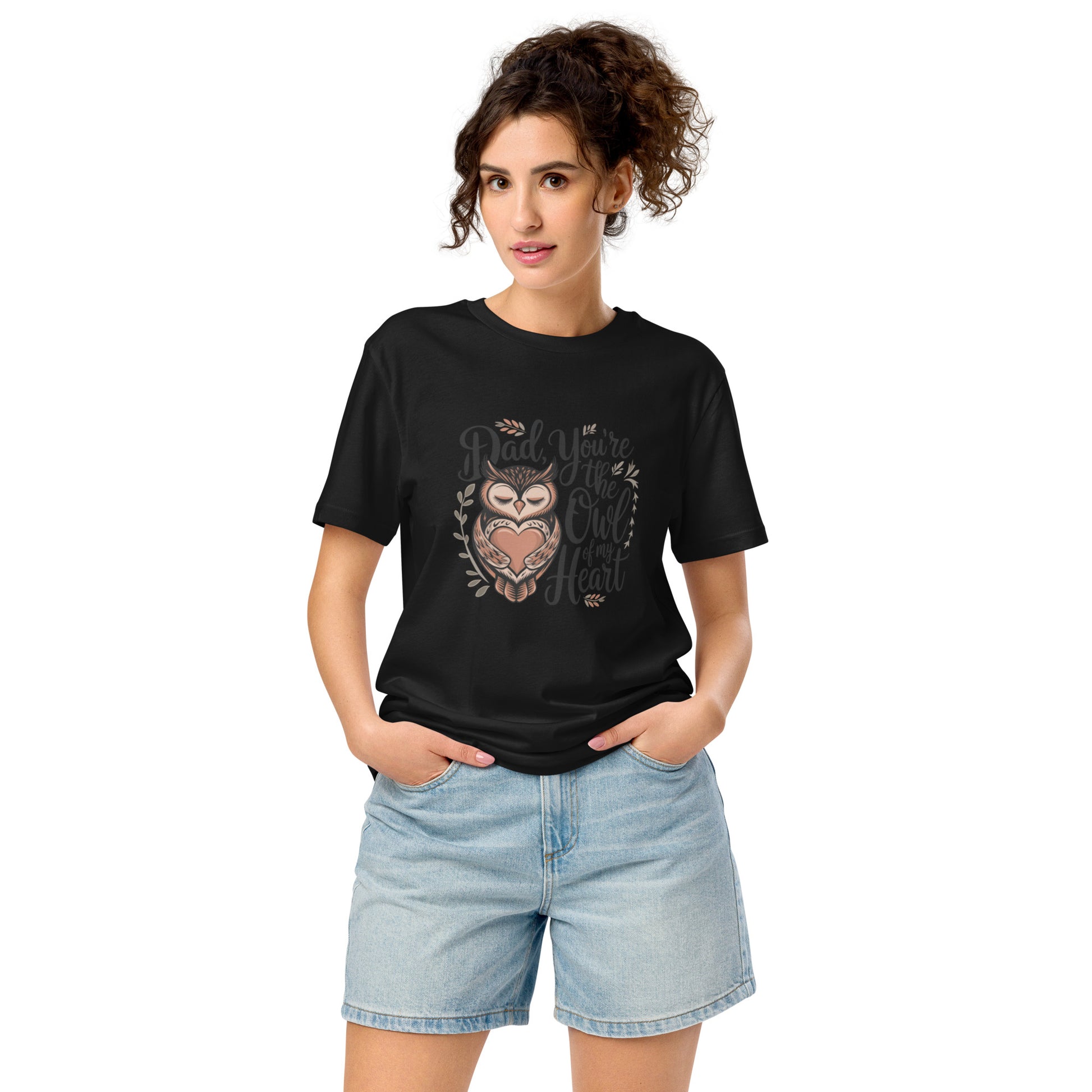 Unisex Organic Mid-Light T-Shirt – Owl-Themed Sustainable Fashion for Father's Day T-Shirt Dudeily