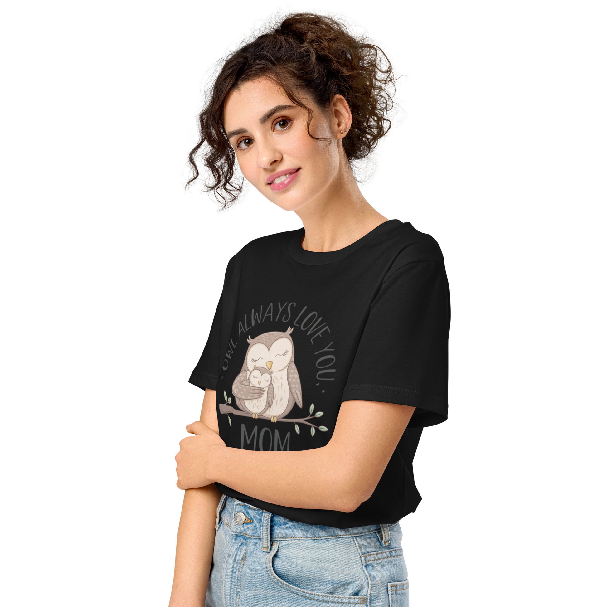 Unisex Organic Mid-Light T-Shirt – Sustainable fashion Owl Graphic Tee Dudeily