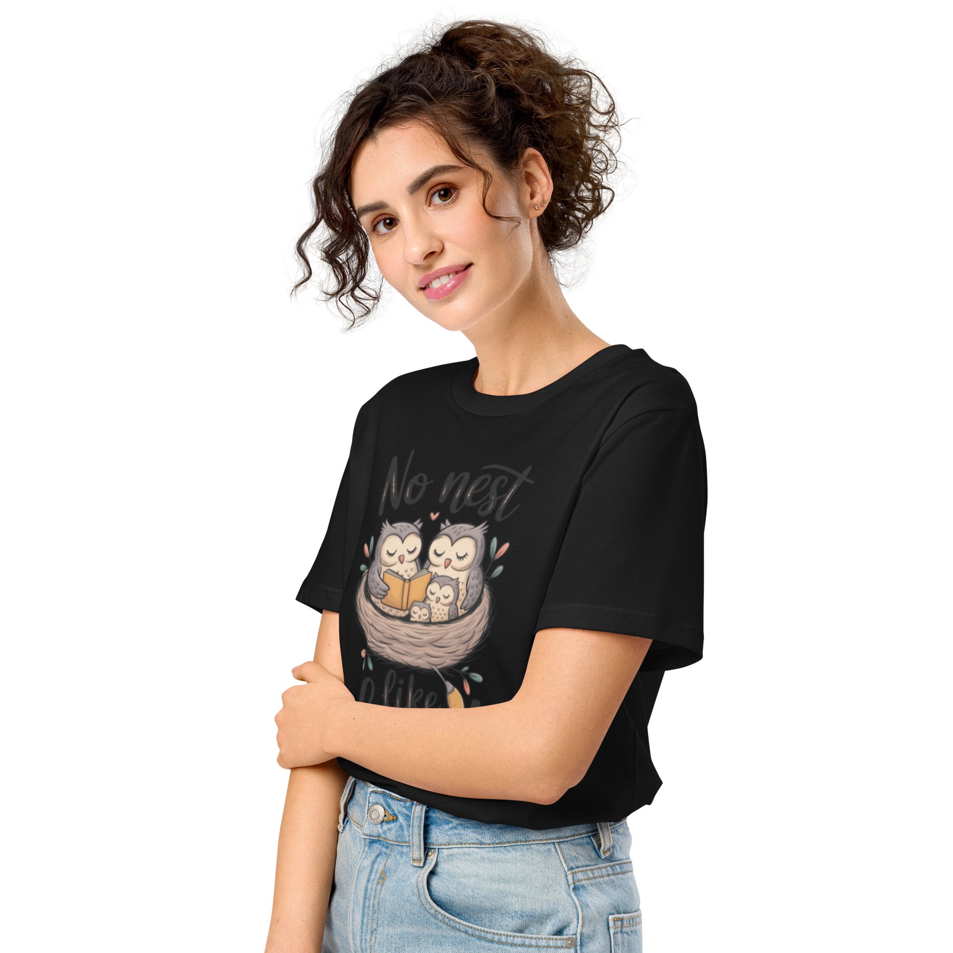 Unisex Organic Mid-Light T-Shirt – OwlNest Sustainable Fashion Tee for Family Day Moments Dudeily