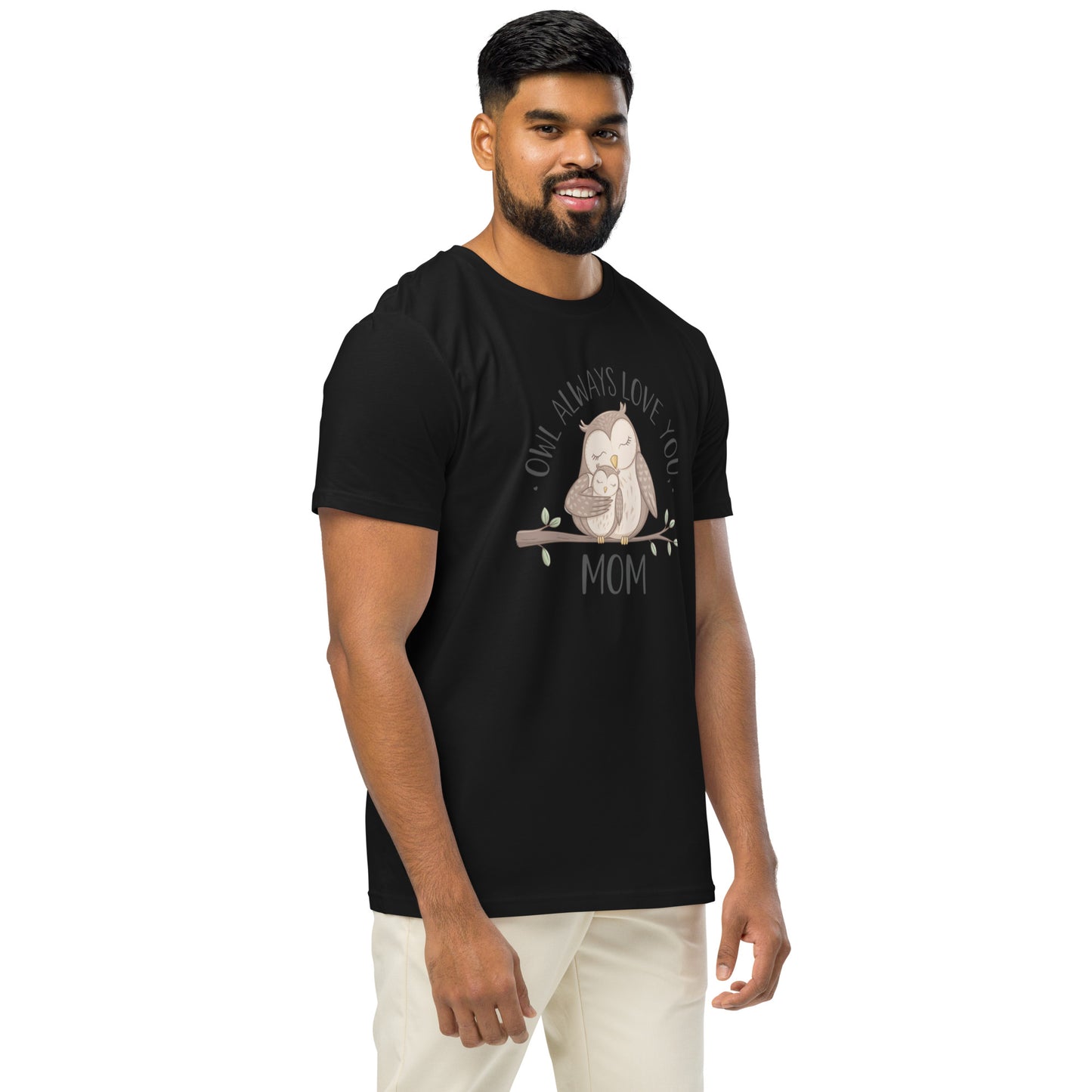 Unisex Organic Mid-Light T-Shirt – Sustainable fashion Owl Graphic Tee Dudeily