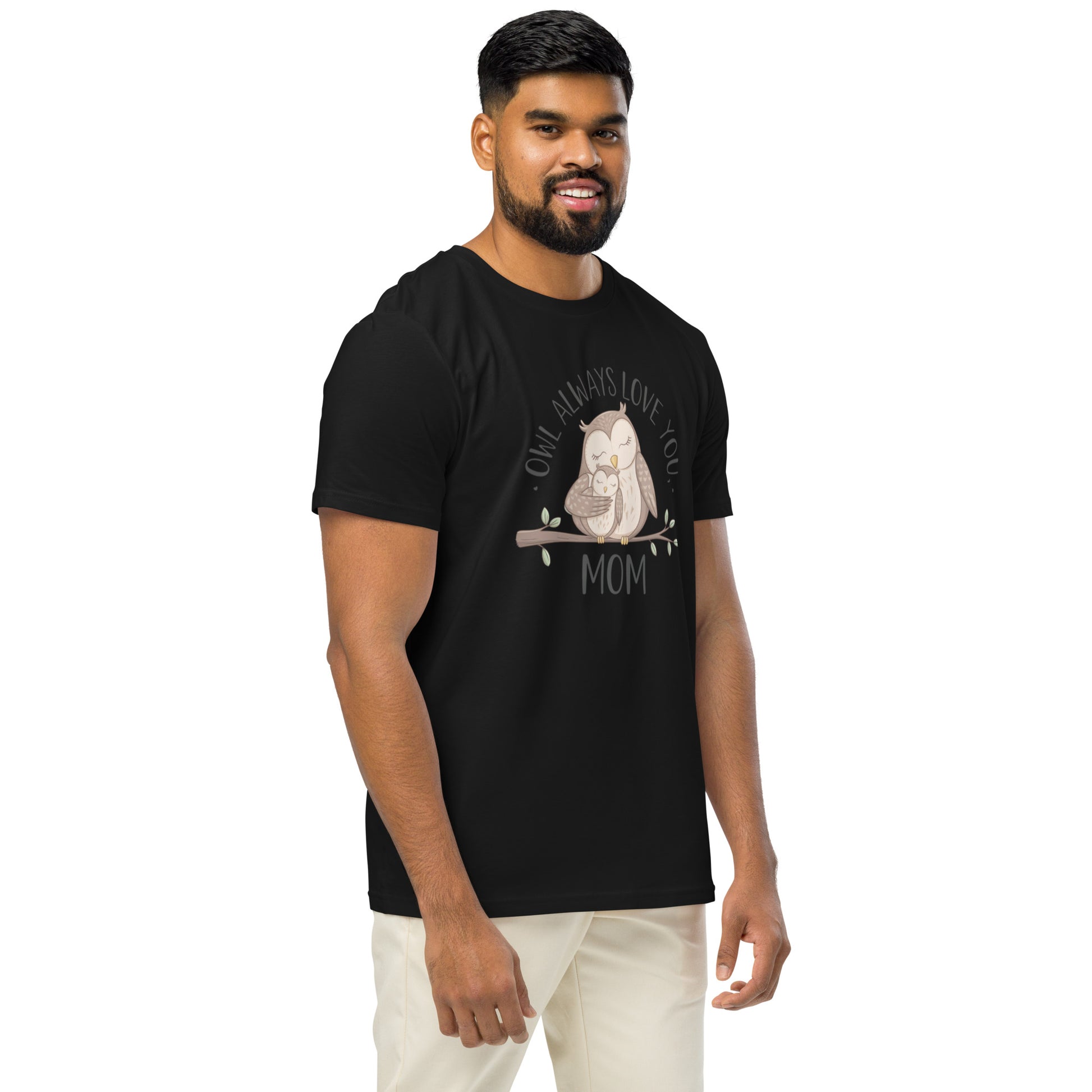 Unisex Organic Mid-Light T-Shirt – Sustainable fashion Owl Graphic Tee Dudeily