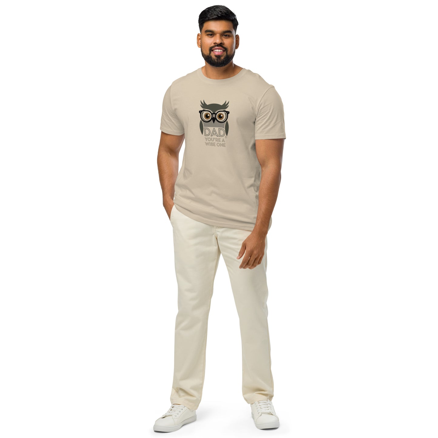 Unisex Organic Mid-Light T-Shirt –Owl Themed Sustainable Fashion by Dudeily Dudeily