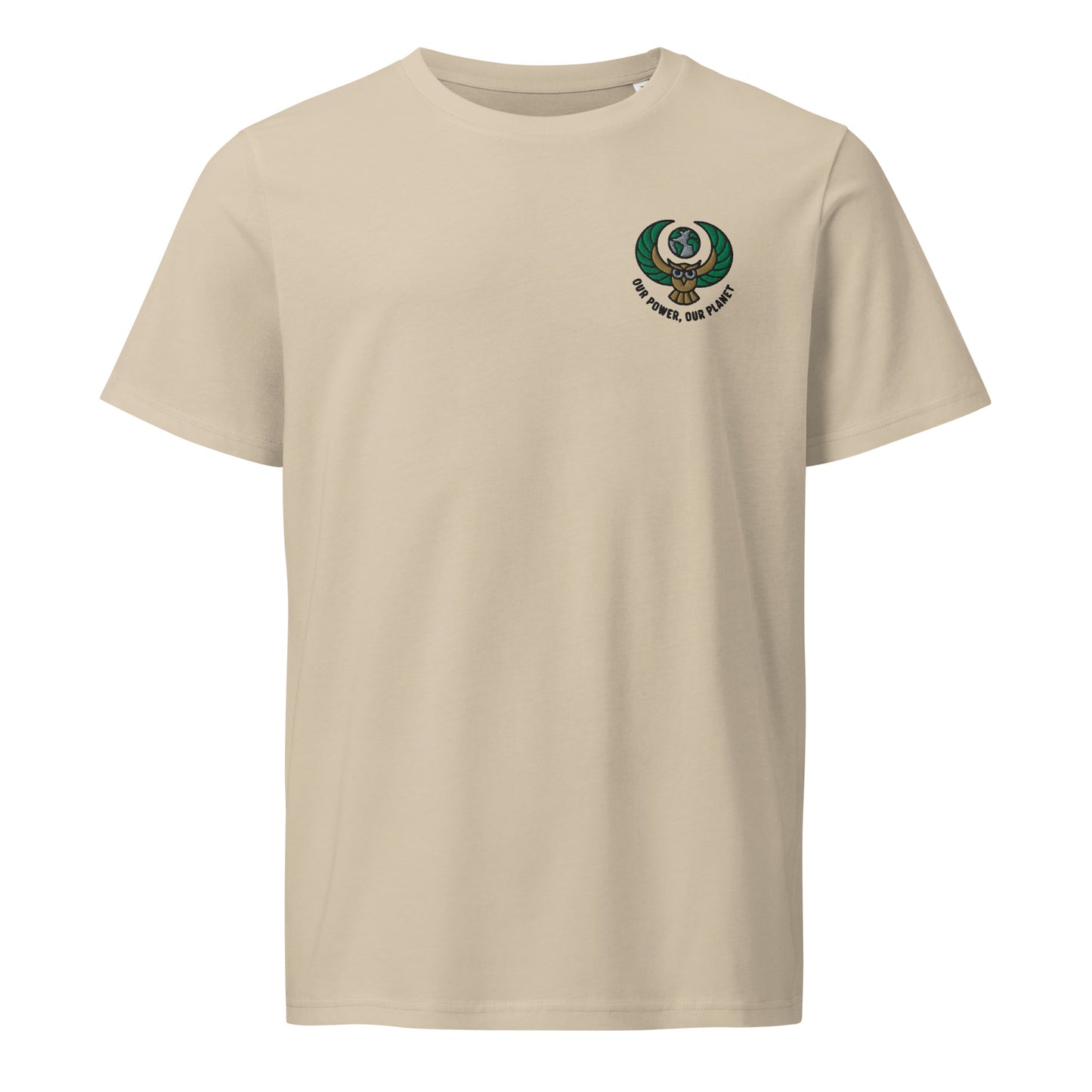 Unisex organic mid-light t-shirt Desert Dust Dudeily