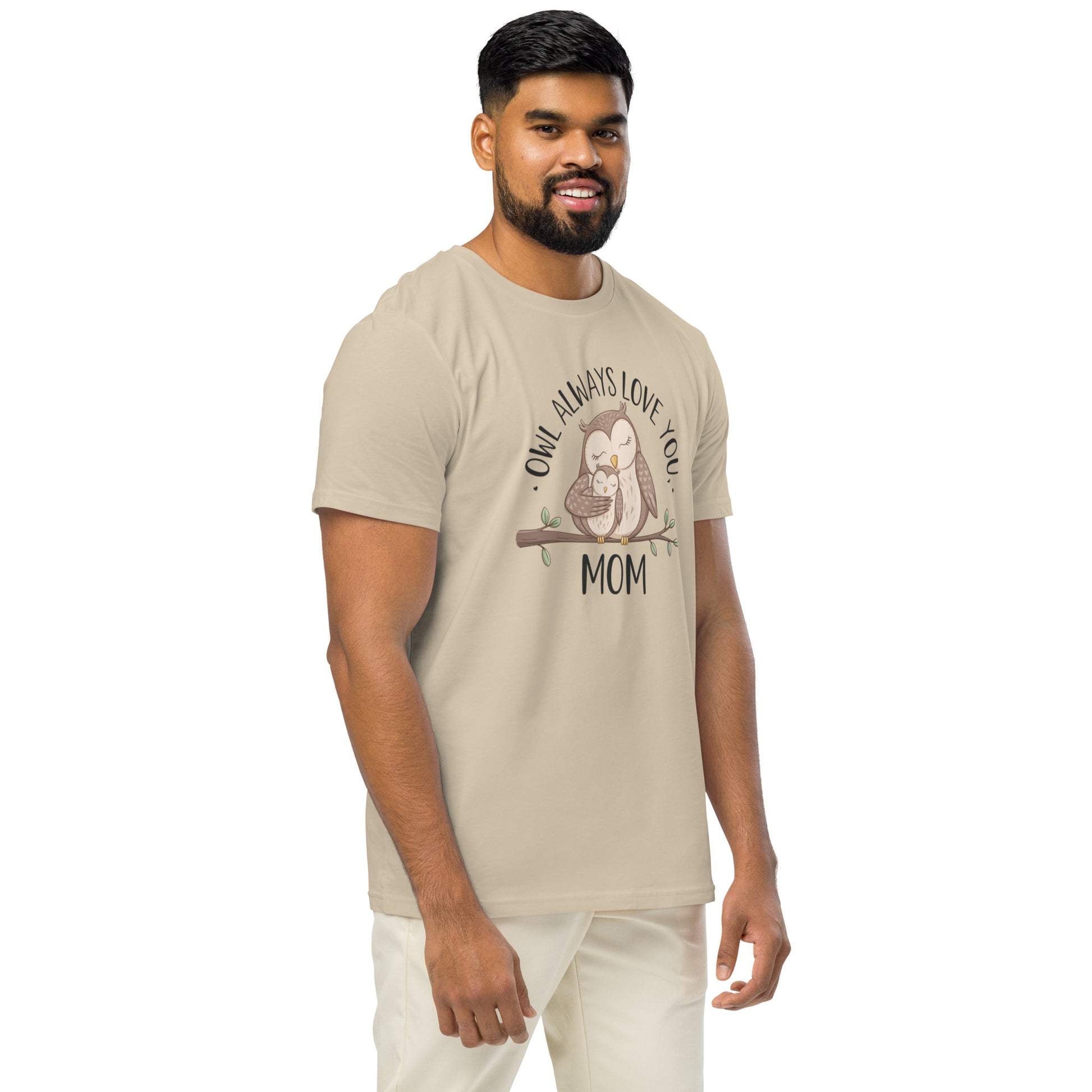 Unisex Organic Mid-Light T-Shirt – Sustainable fashion Owl Graphic Tee Dudeily