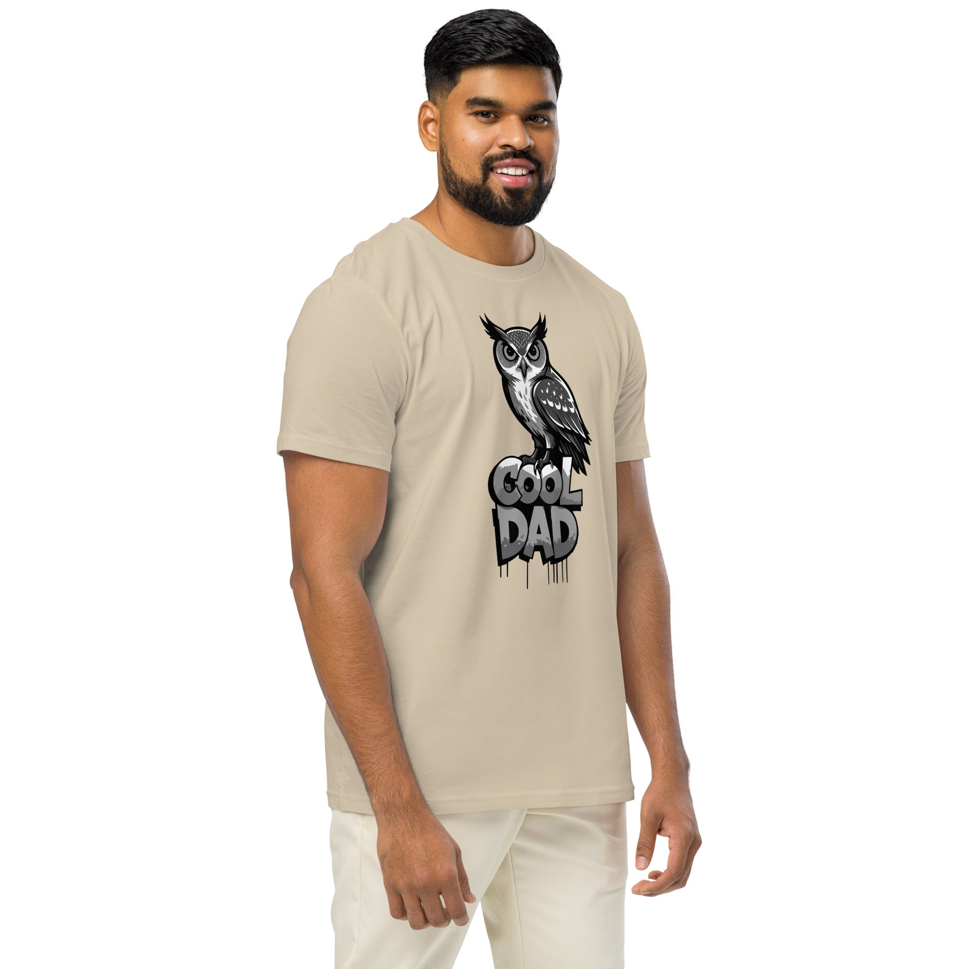 Unisex Organic Mid-Light T-Shirt – Sustainable Father’s Day Gift for Nature & Owl Lovers | Dudeily Dudeily