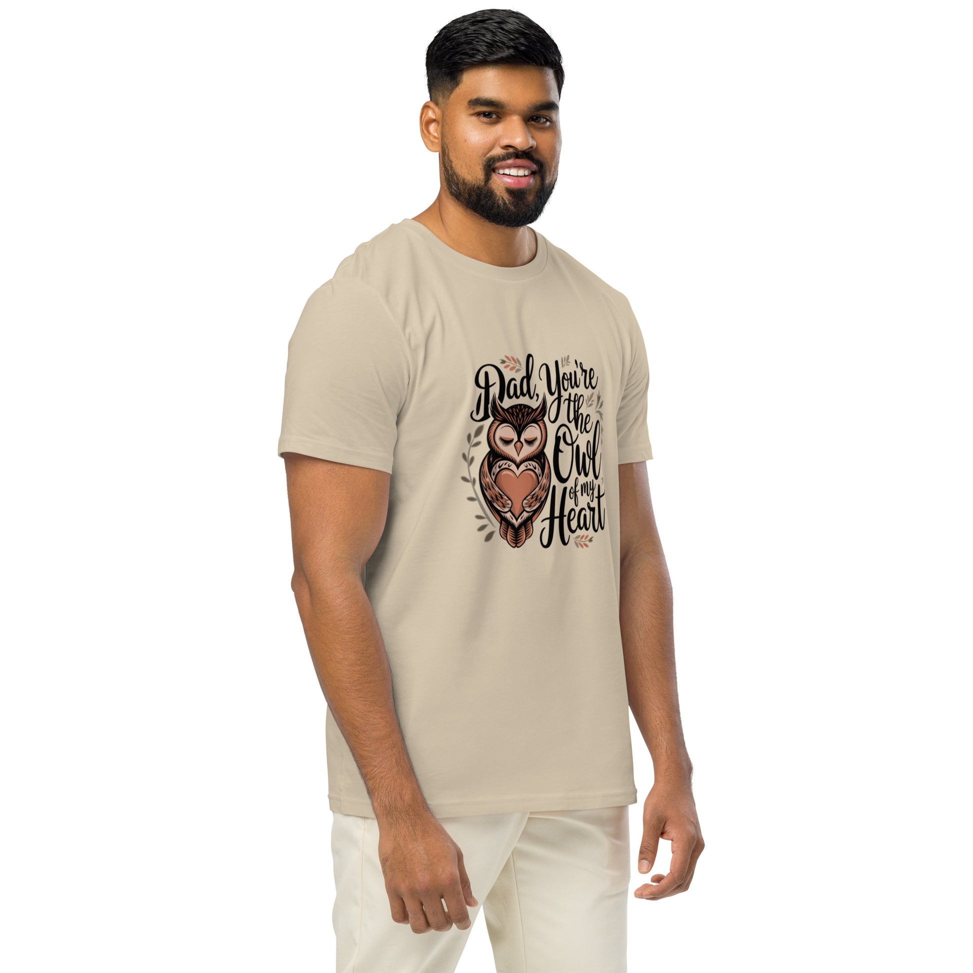 Unisex Organic Mid-Light T-Shirt – Owl-Themed Sustainable Fashion for Father's Day T-Shirt Dudeily