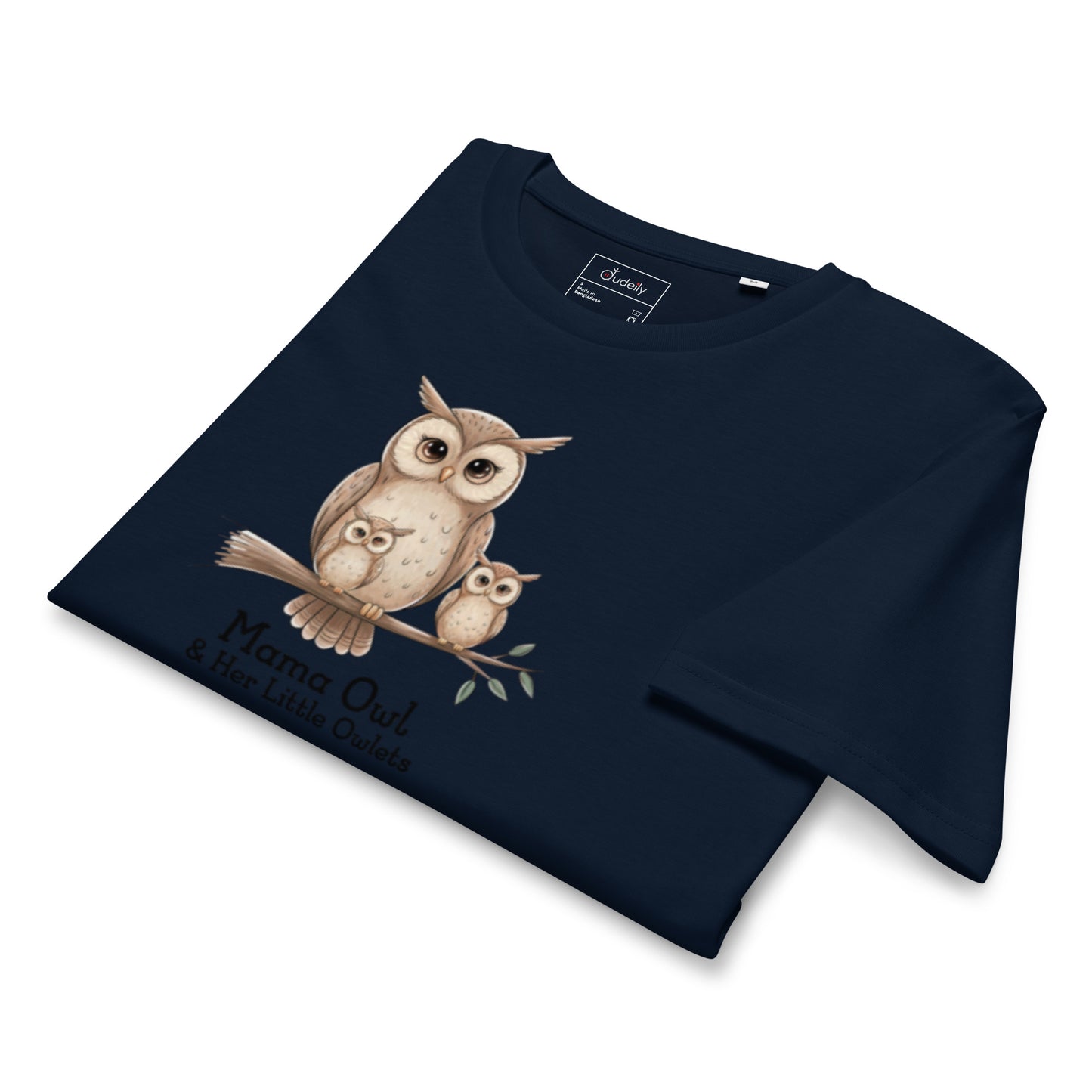 Unisex Organic Mid-Light T-Shirt – Eco-Friendly Owl Lover’s Pick by Dudeily Dudeily