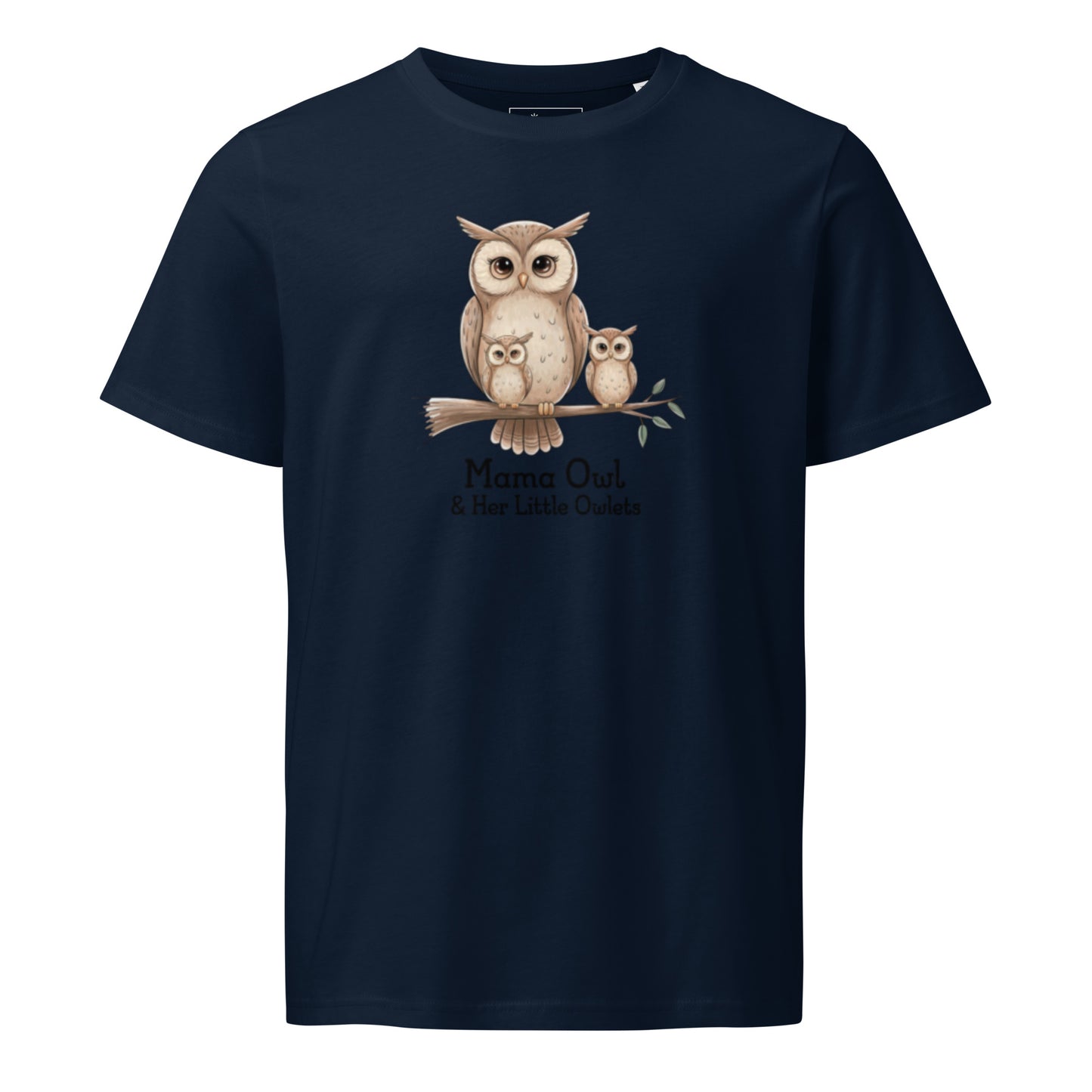 Unisex Organic Mid-Light T-Shirt – Eco-Friendly Owl Lover’s Pick by Dudeily Dudeily