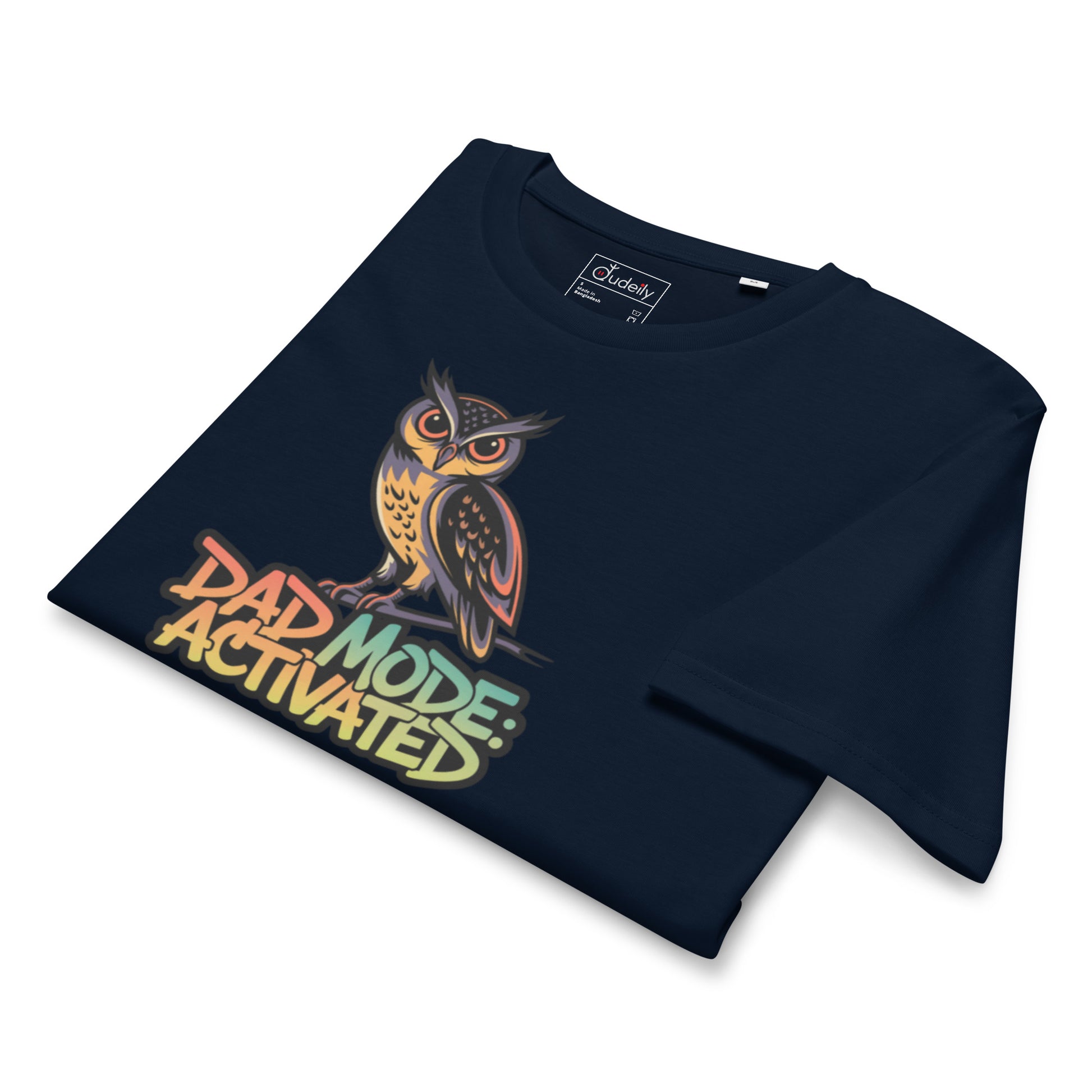 Unisex Organic Mid-Light T-Shirt: Owl Themed Sustainable Fashion Dudeily