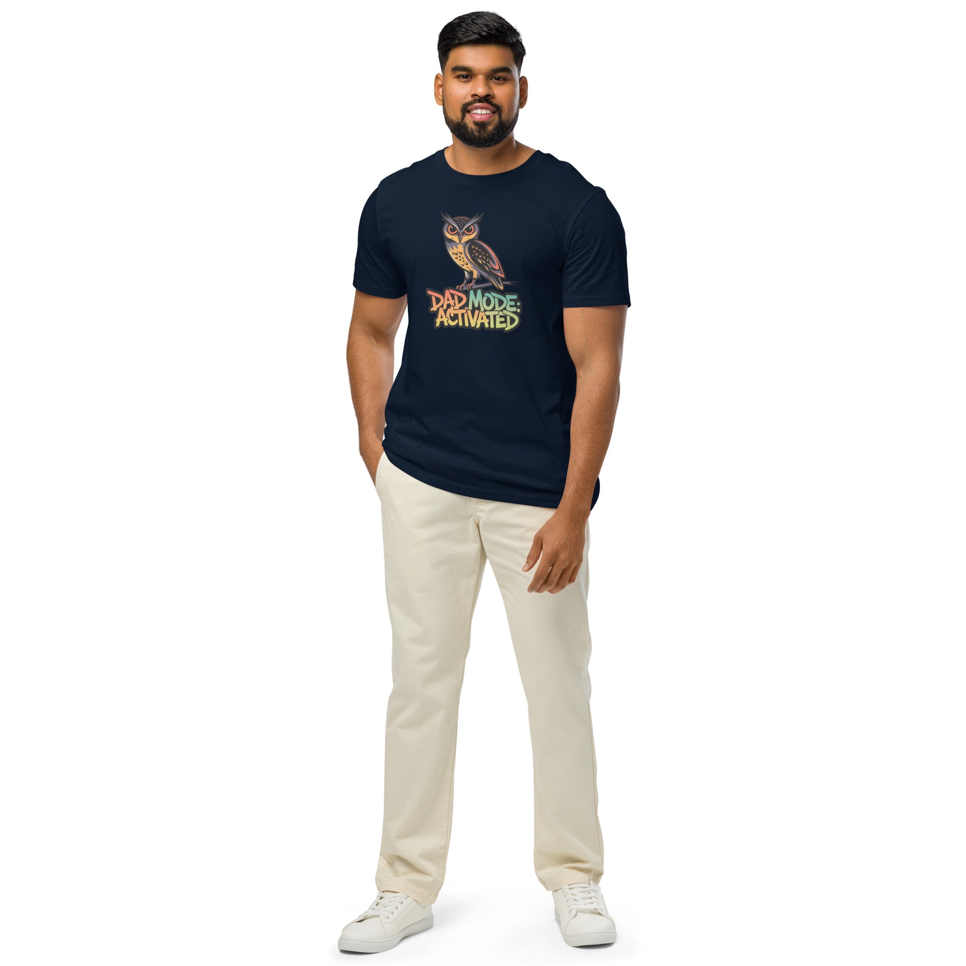 Unisex Organic Mid-Light T-Shirt: Owl Themed Sustainable Fashion Dudeily