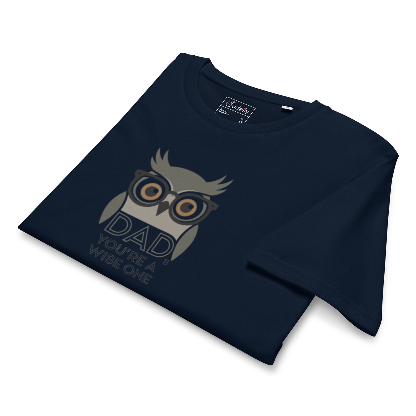 Unisex Organic Mid-Light T-Shirt –Owl Themed Sustainable Fashion by Dudeily Dudeily