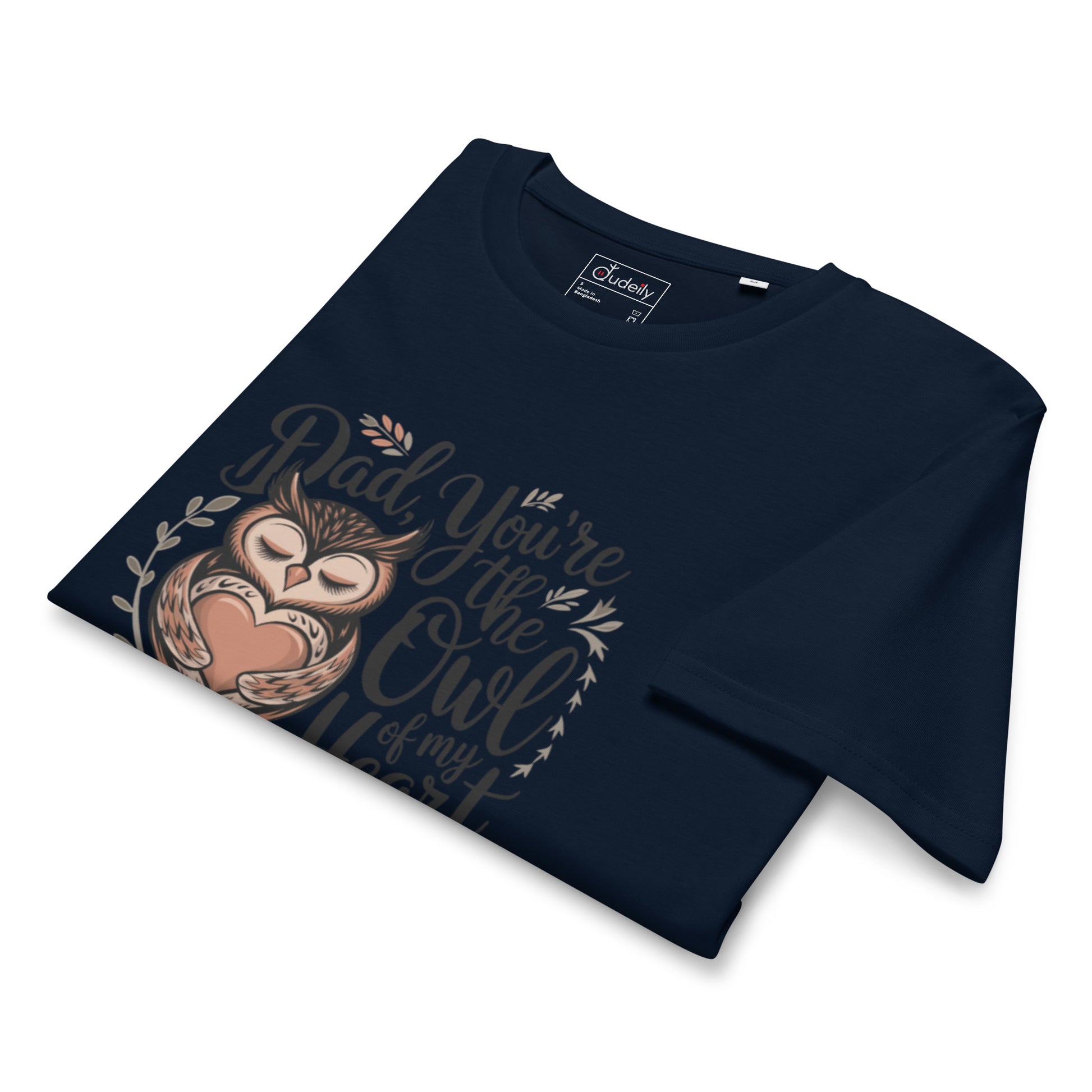 Unisex Organic Mid-Light T-Shirt – Owl-Themed Sustainable Fashion for Father's Day T-Shirt Dudeily