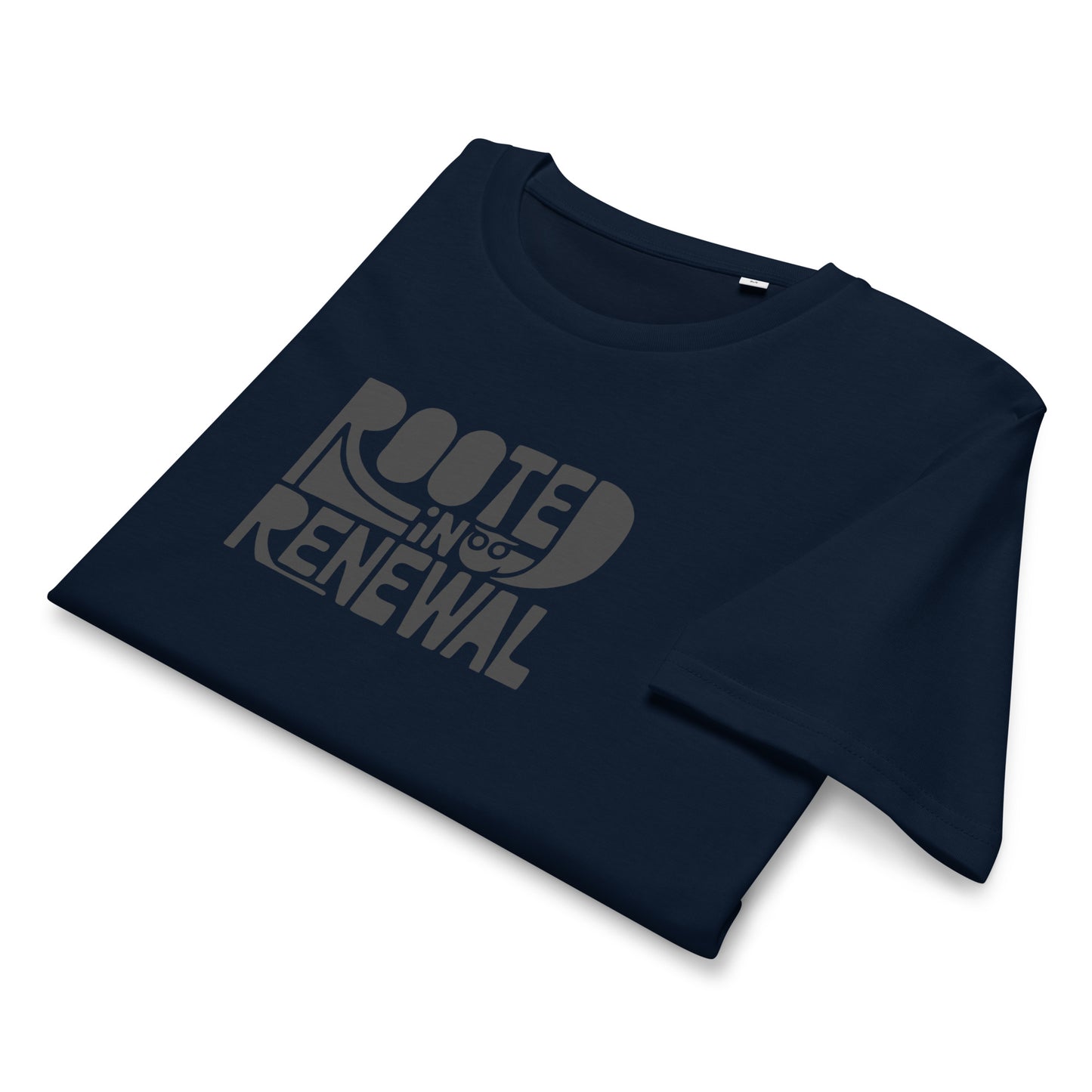 Unisex Organic Mid-Light T-Shirt "Rooted In Renewal" – Owl Print Sustainable Fashion Dudeily