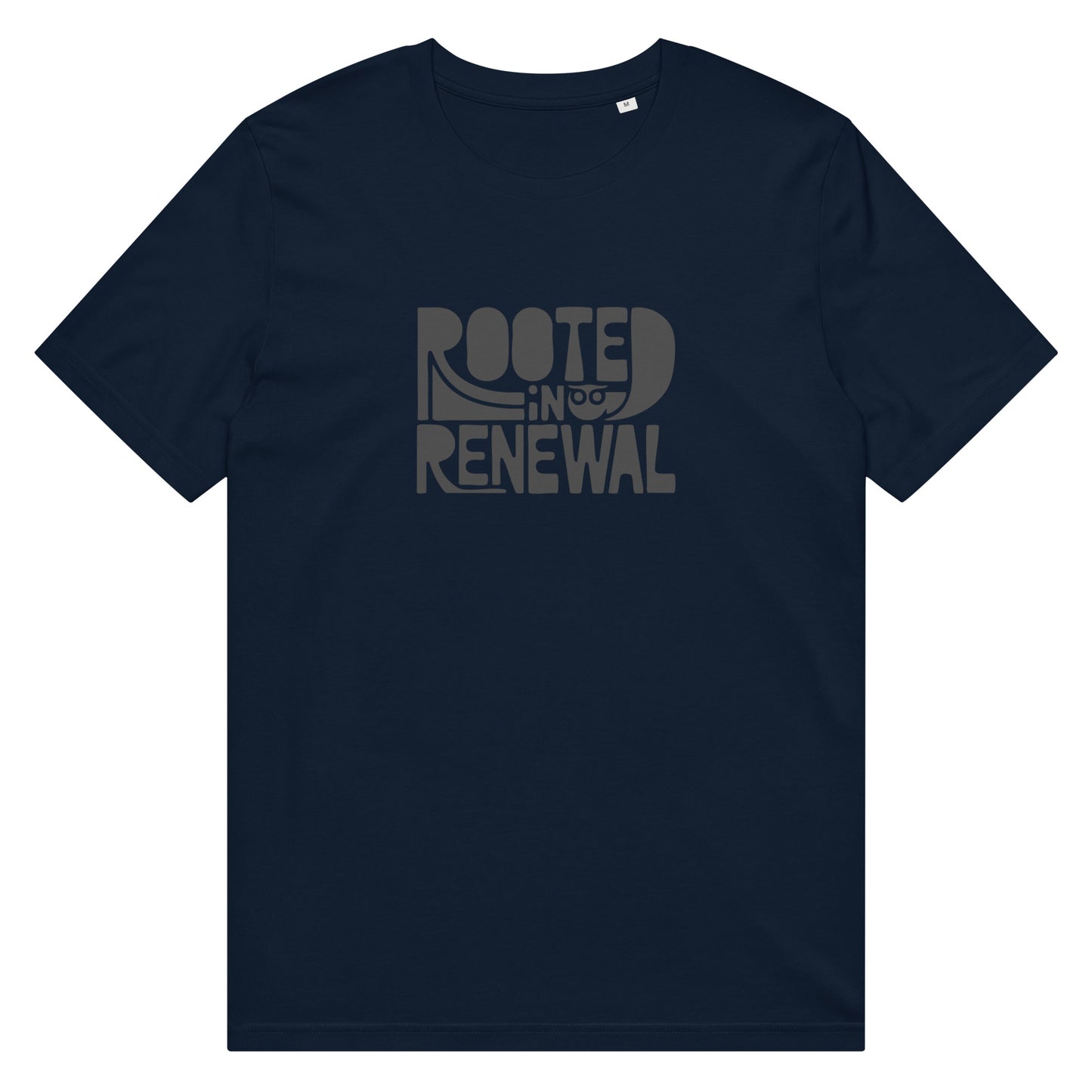 Unisex Organic Mid-Light T-Shirt "Rooted In Renewal" – Owl Print Sustainable Fashion Dudeily