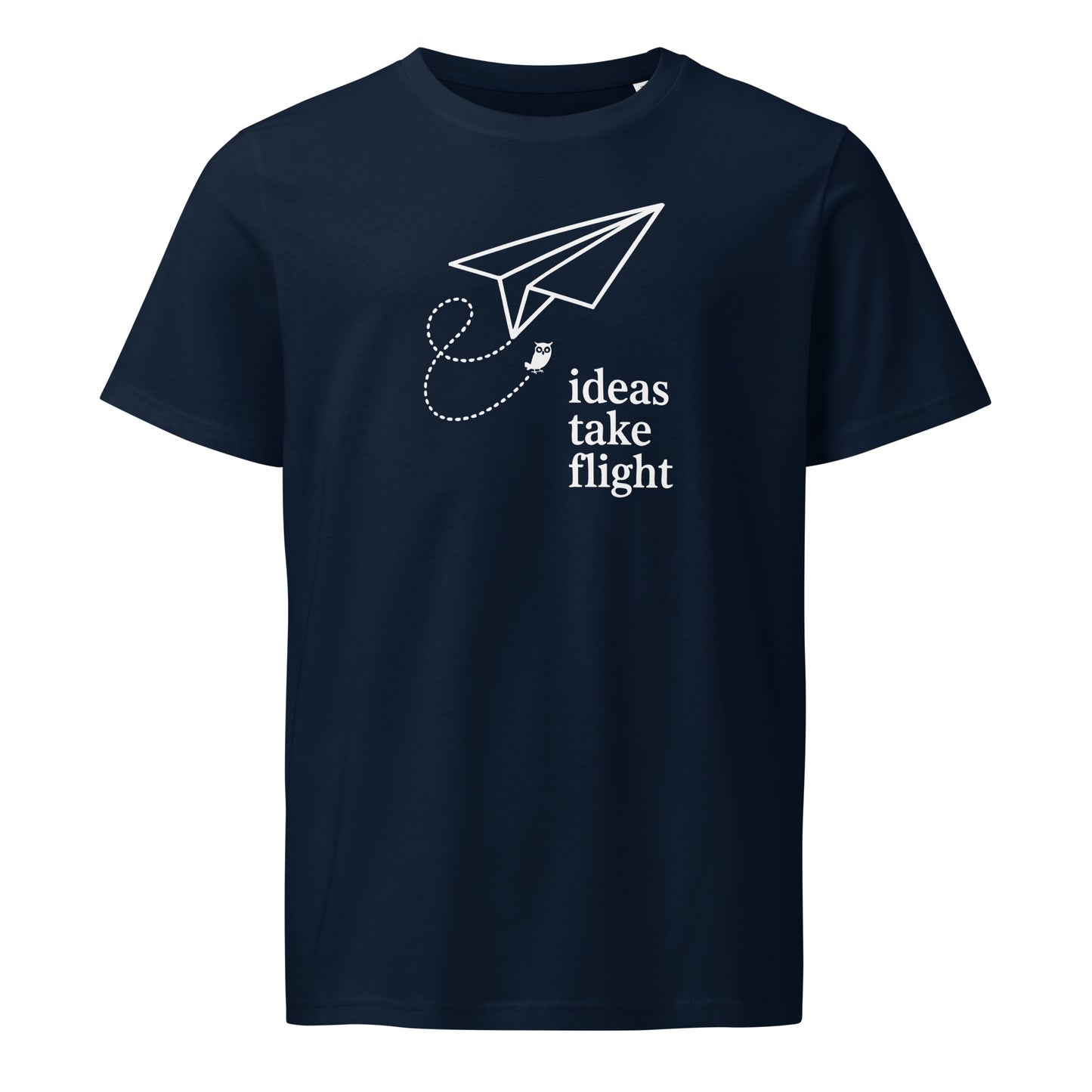 Unisex organic mid-light t-shirt French Navy Dudeily