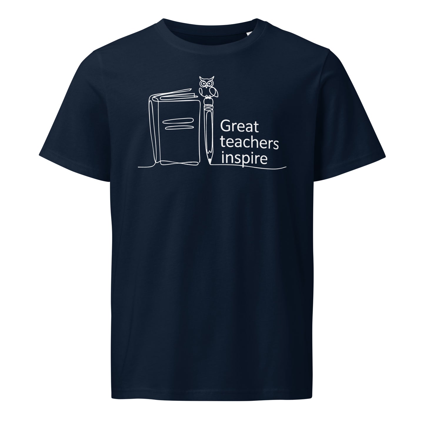 Unisex organic mid-light t-shirt French Navy Dudeily