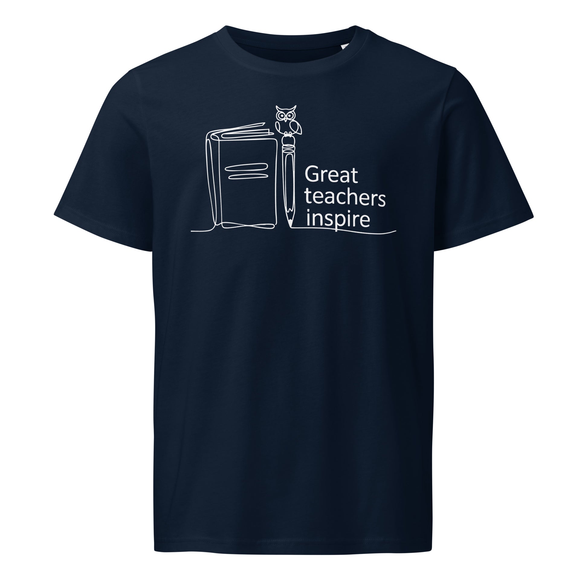 Unisex organic mid-light t-shirt French Navy Dudeily