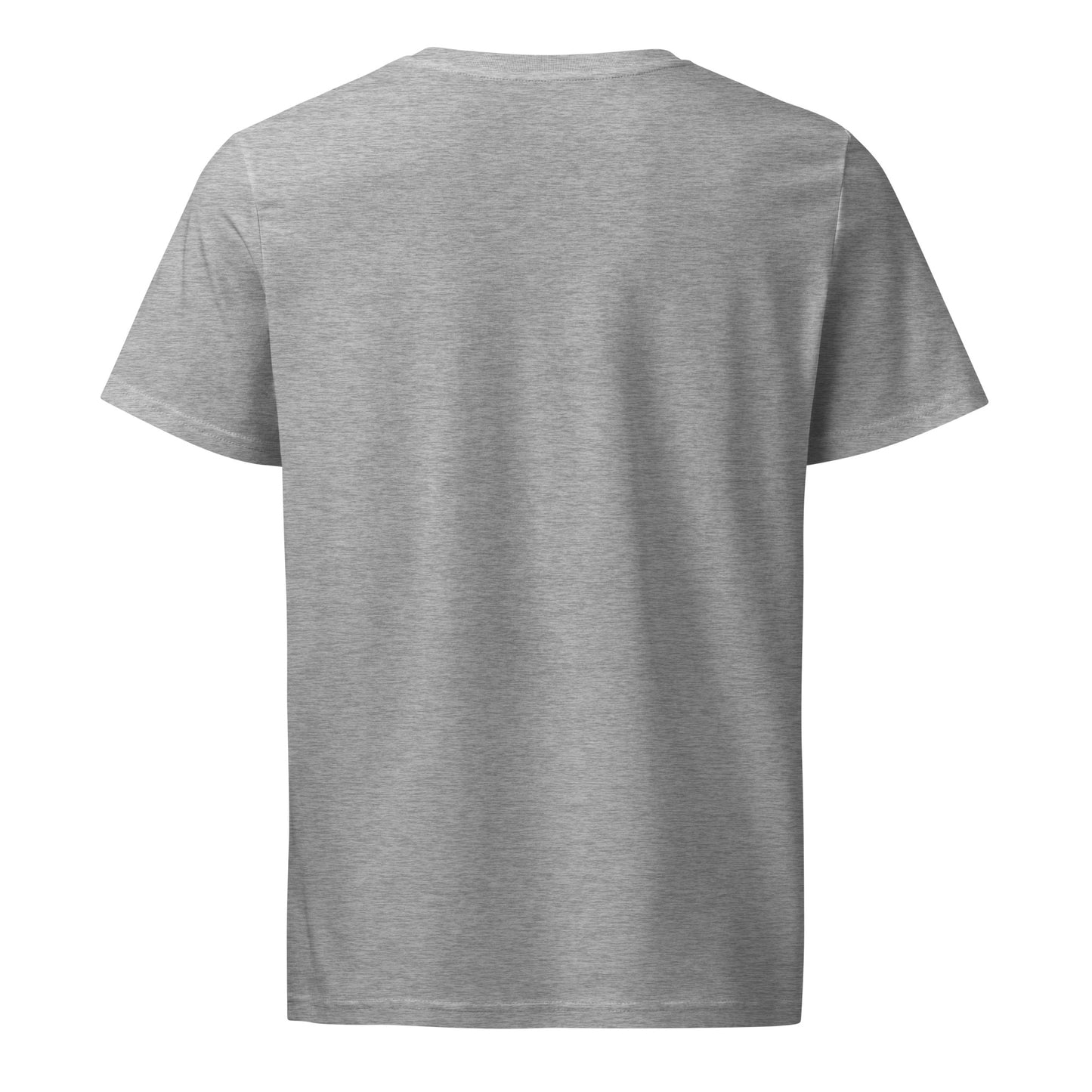 Unisex Organic Mid-Light T-Shirt – Eco-Friendly Owl Lover’s Pick by Dudeily Heather Grey Dudeily
