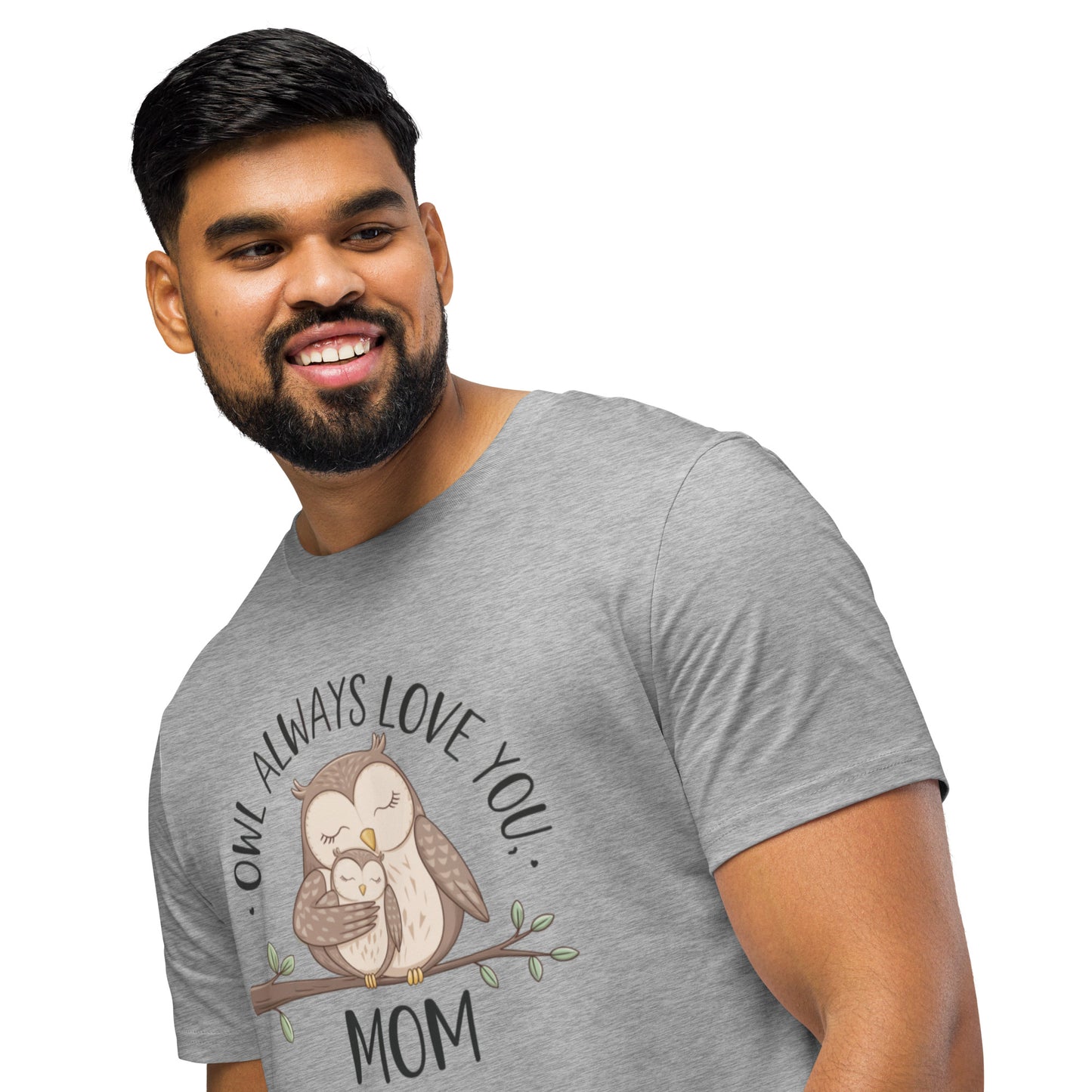 Unisex Organic Mid-Light T-Shirt – Sustainable fashion Owl Graphic Tee Dudeily