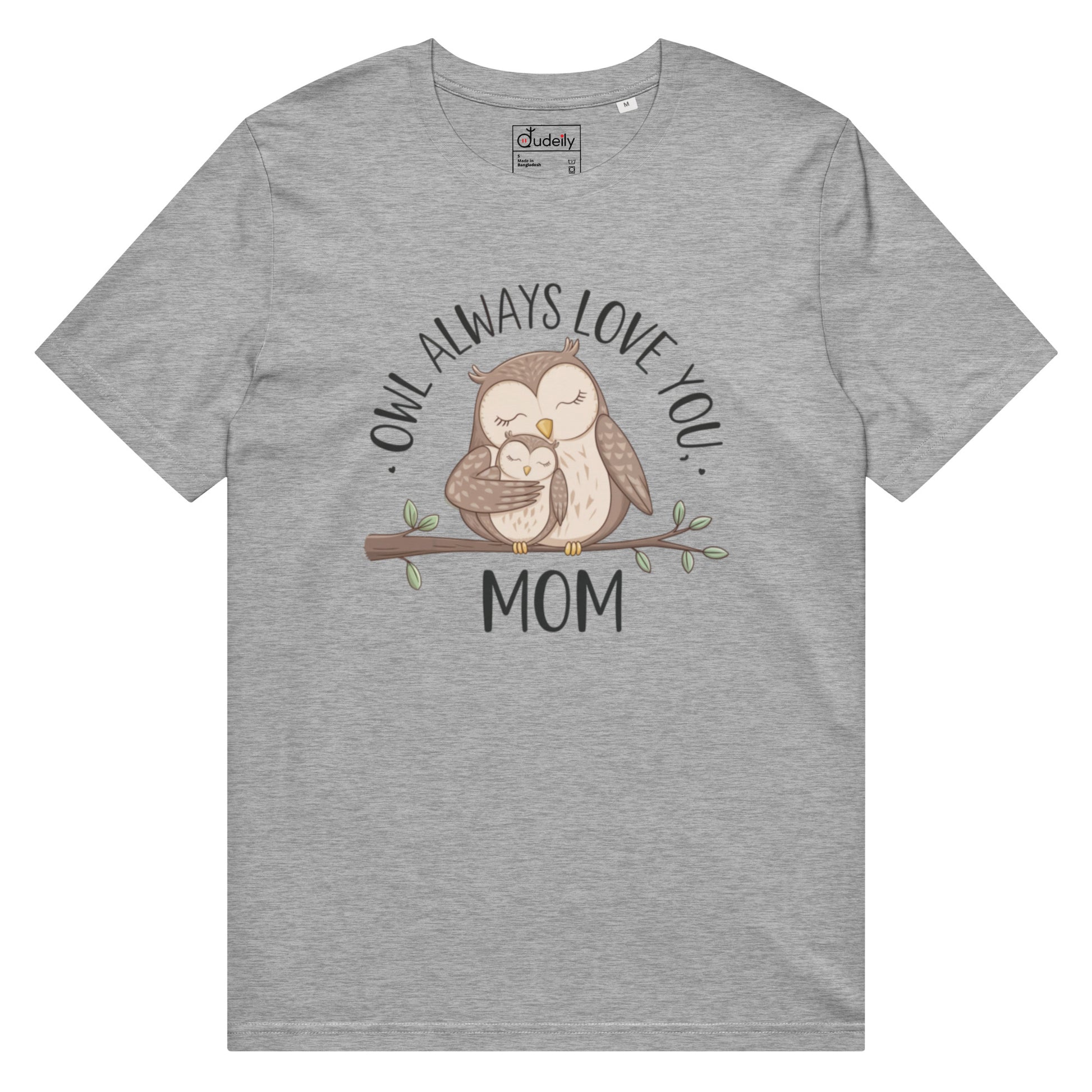 Unisex Organic Mid-Light T-Shirt – Sustainable fashion Owl Graphic Tee Dudeily