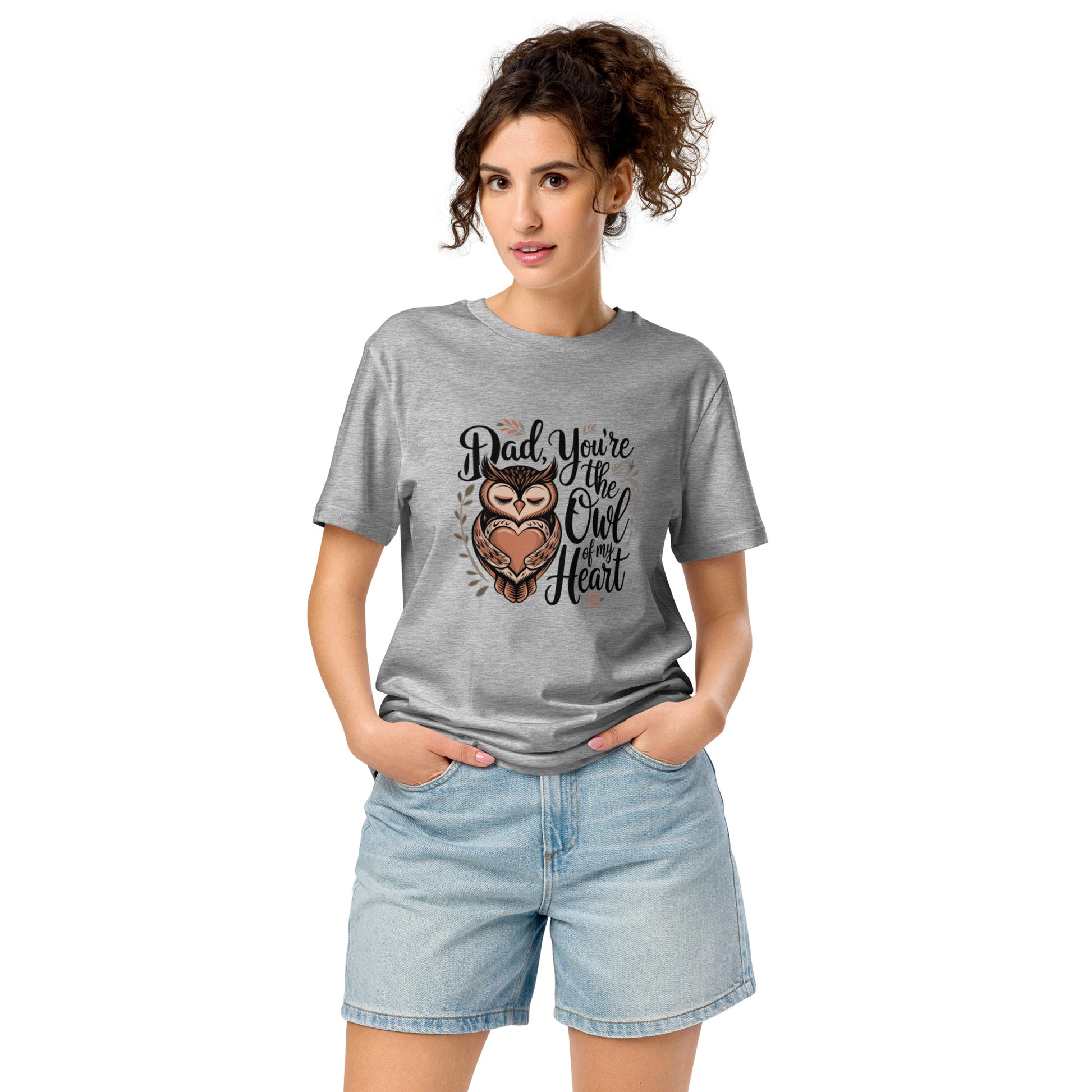Unisex Organic Mid-Light T-Shirt – Owl-Themed Sustainable Fashion for Father's Day T-Shirt Dudeily