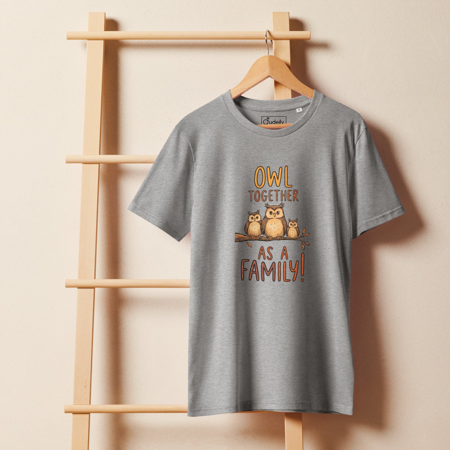 Unisex Organic Mid-Light T-Shirt – OwlFeather Sustainable Fashion for Relaxed Family Day Style Dudeily
