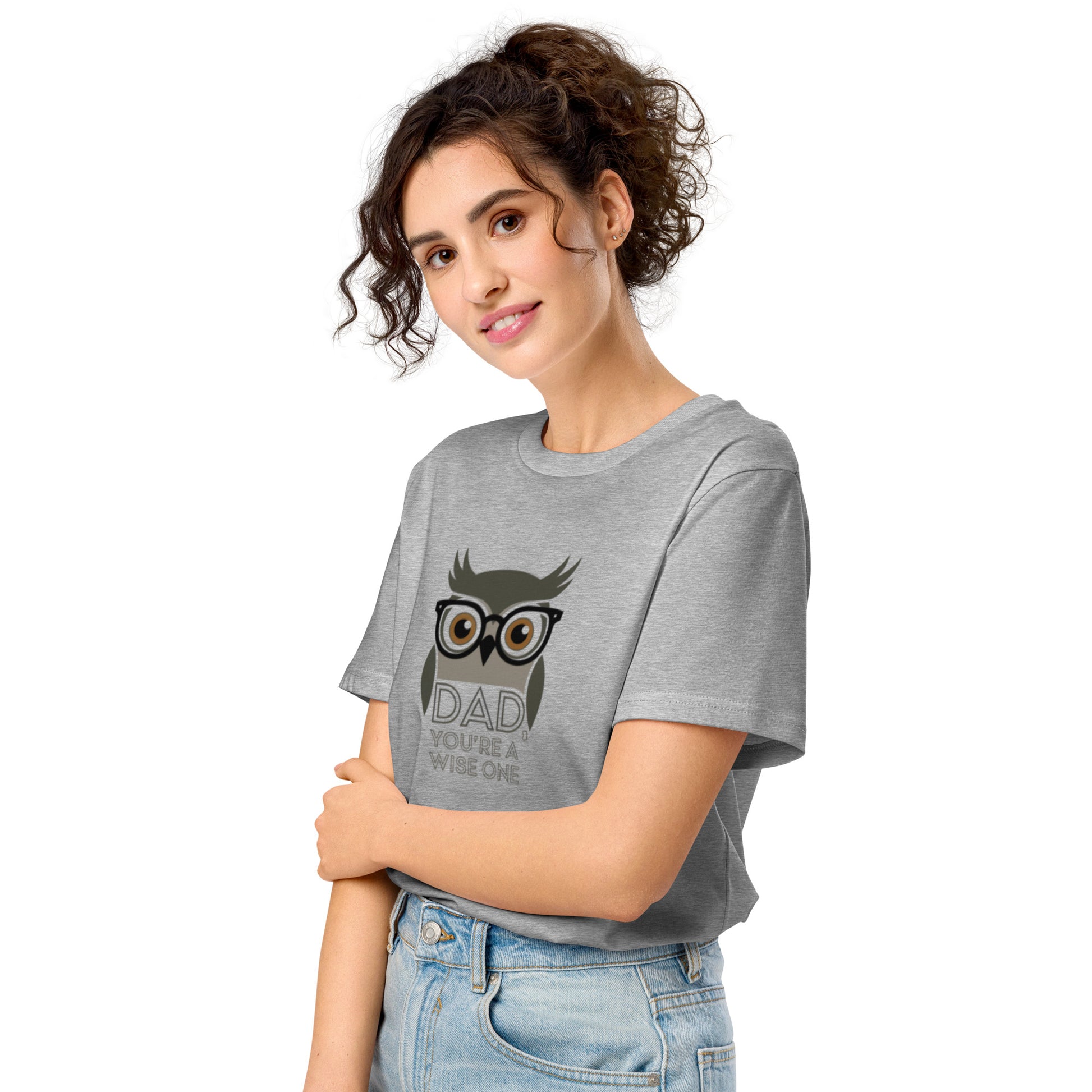 Unisex Organic Mid-Light T-Shirt –Owl Themed Sustainable Fashion by Dudeily Dudeily