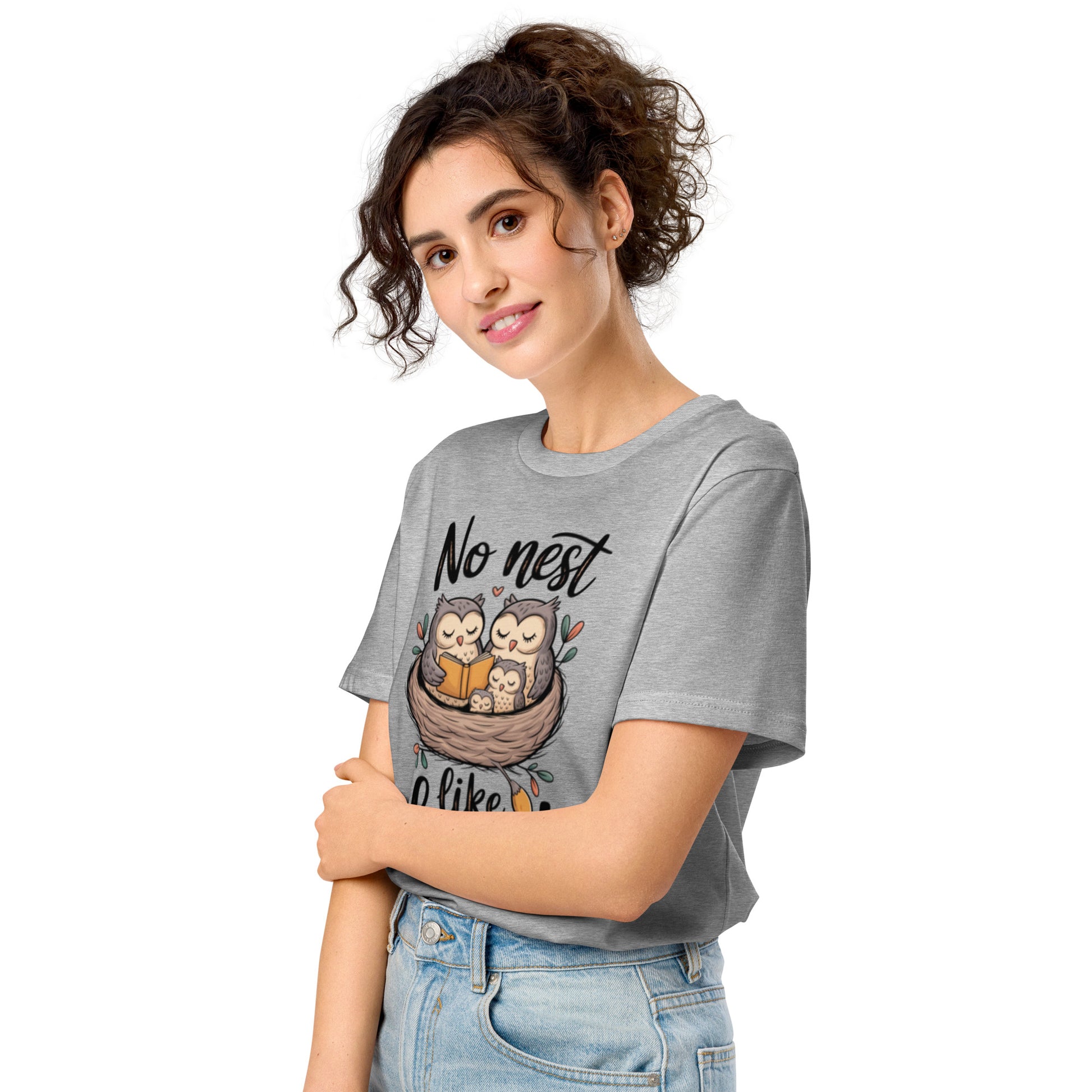 Unisex Organic Mid-Light T-Shirt – OwlEase Sustainable Fashion Tee for Family Day Comfort Dudeily