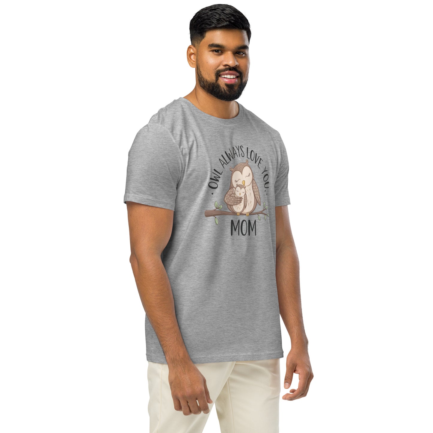 Unisex Organic Mid-Light T-Shirt – Sustainable fashion Owl Graphic Tee Dudeily