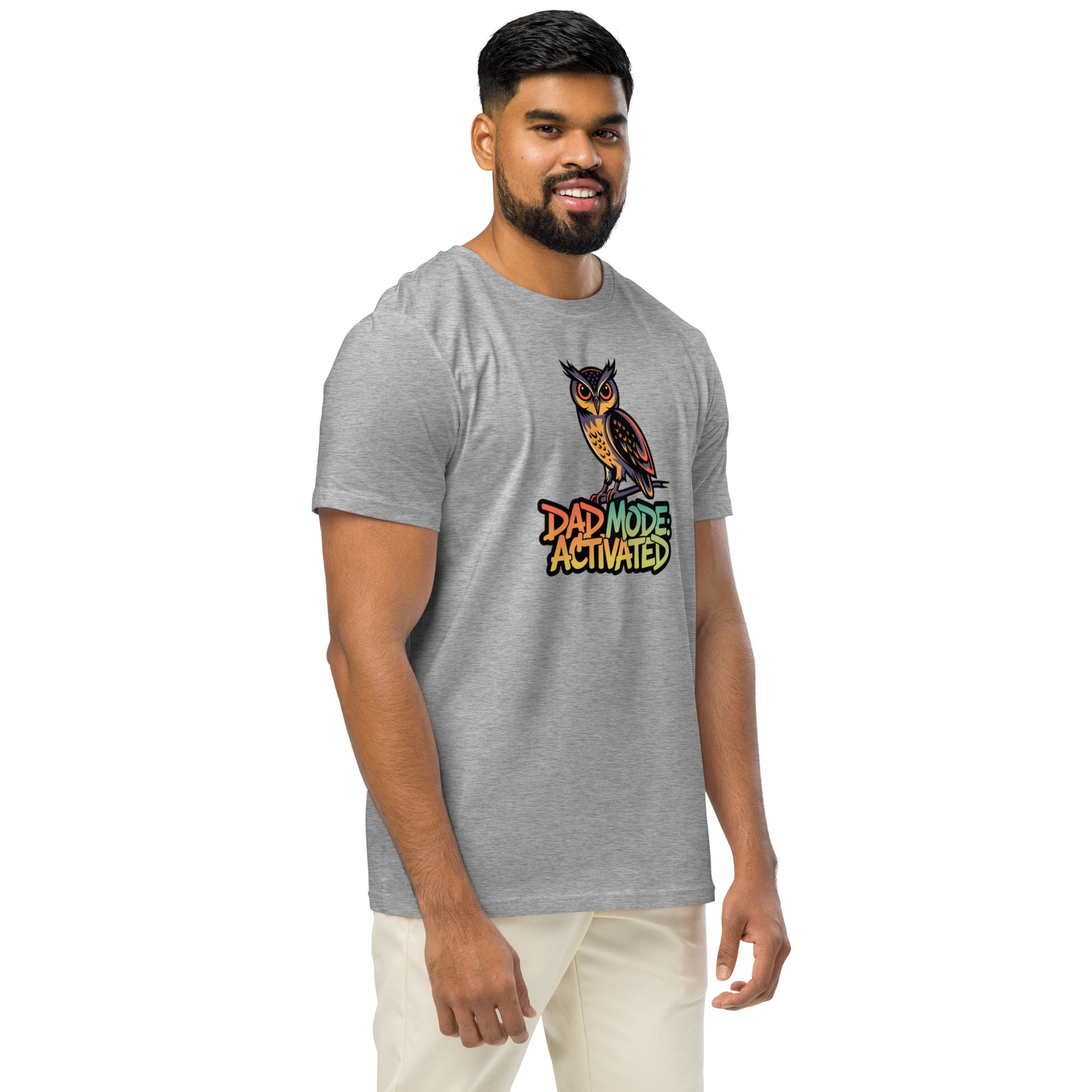 Unisex Organic Mid-Light T-Shirt: Owl Themed Sustainable Fashion Dudeily