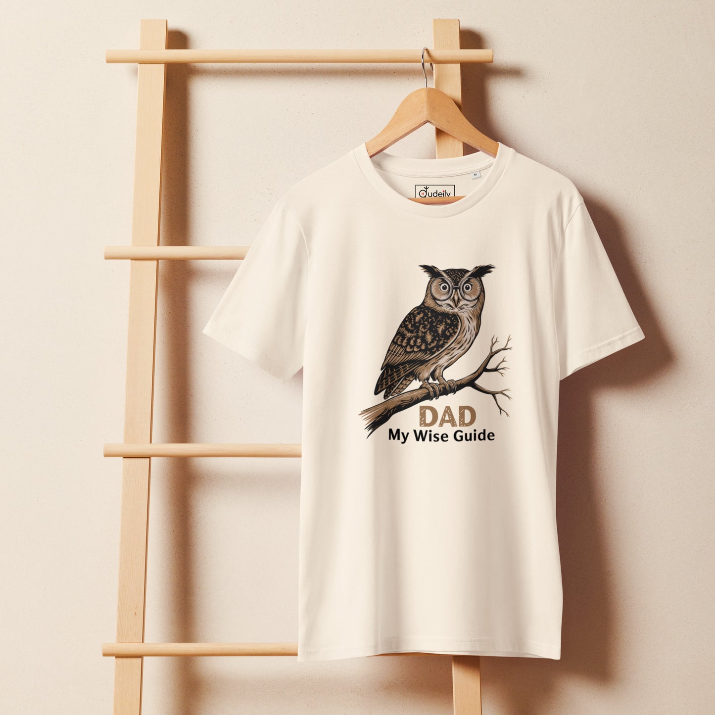 Unisex Organic Mid-Light T-Shirt – Owl Themed Eco-Friendly & Comfortable by Dudeily Dudeily